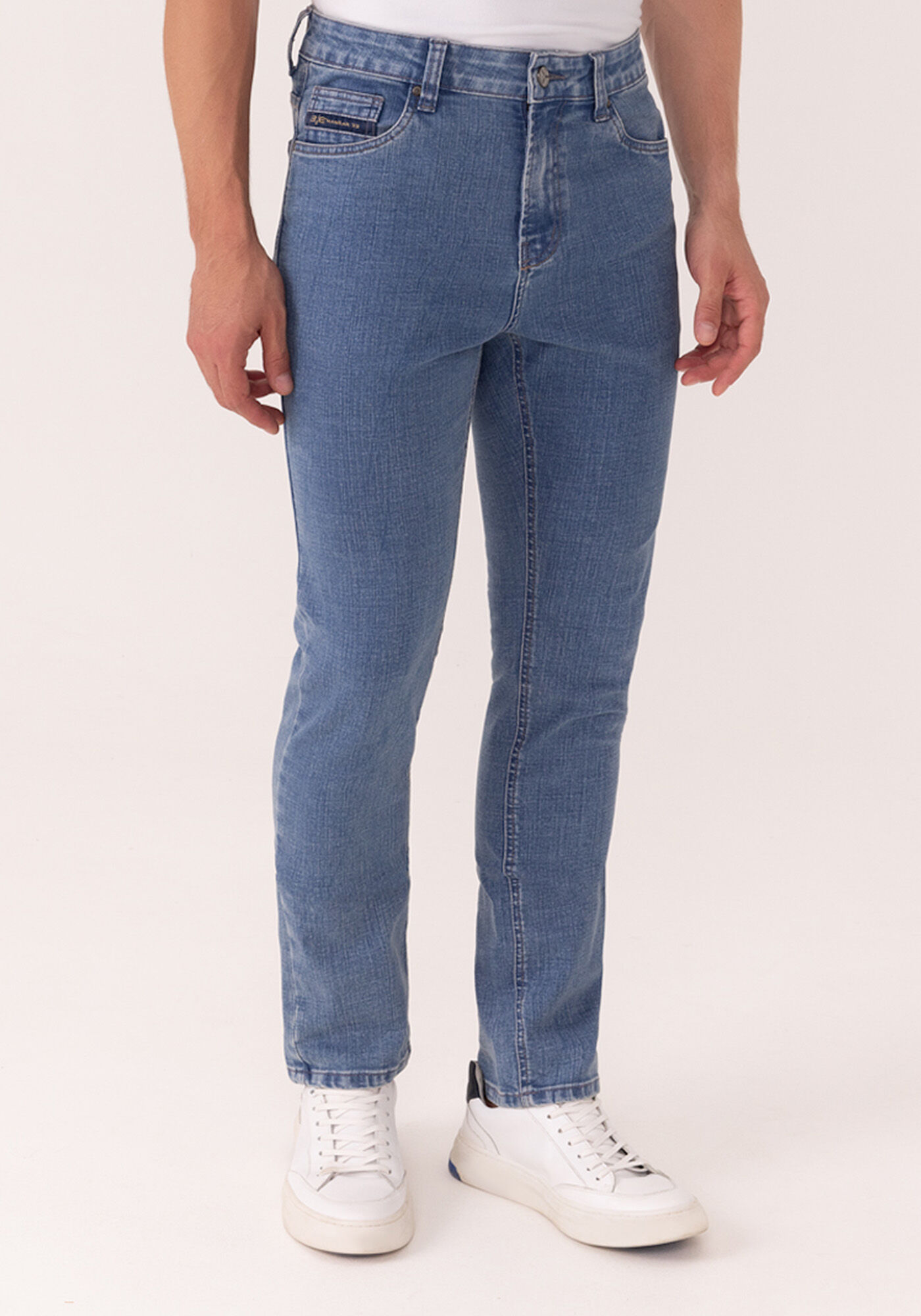 Cal&ccedil;a Slim Turbofan Jeans Com Bolsos, JEANS, large.