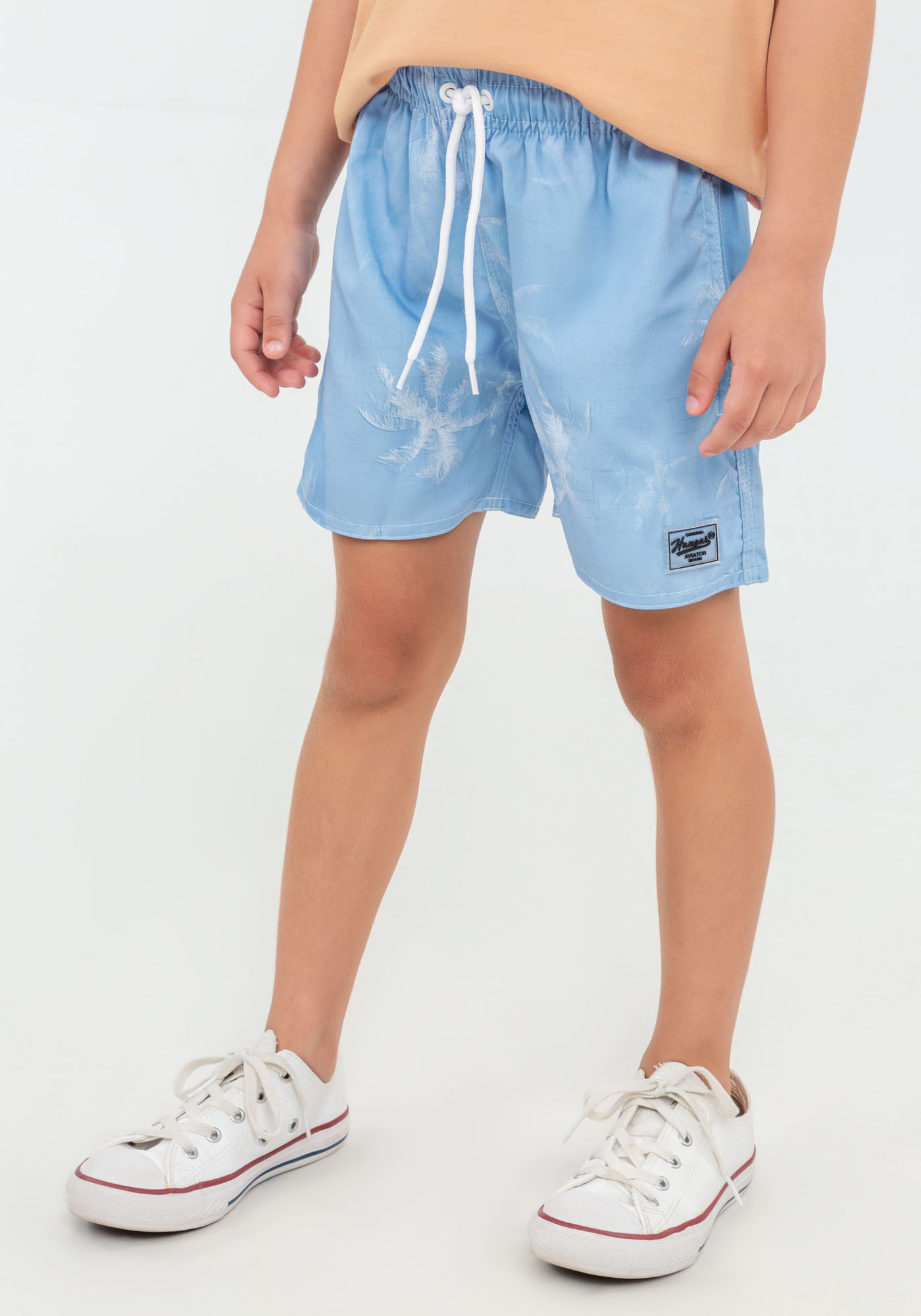 Shorts Infantil Menino Estampado Tal Pai Tal Filho, AZUL BRIGHT, large.