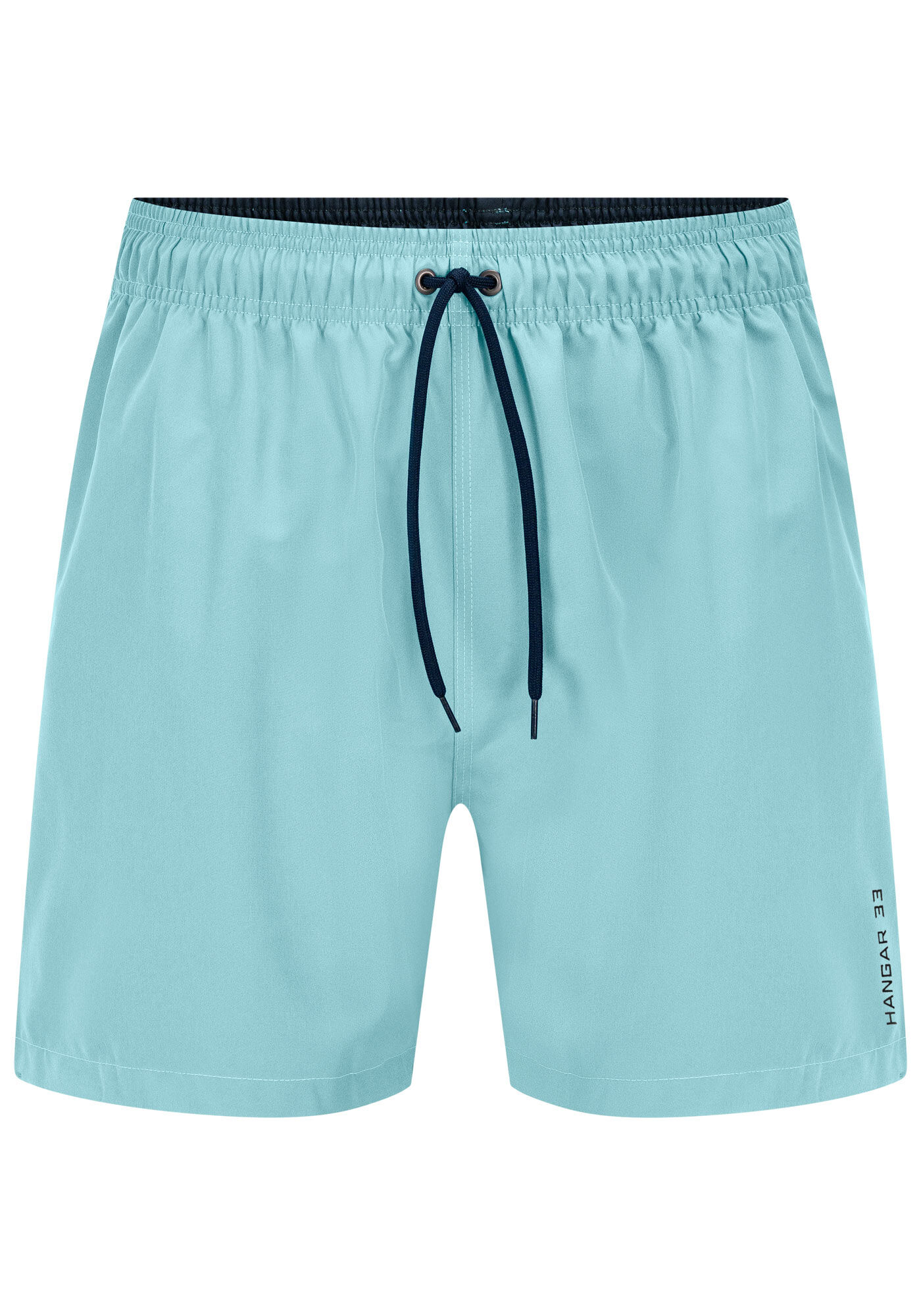 Shorts Com Bolso E Cadar&ccedil;o Regul&aacute;vel Em Tecido Plano, AZUL BORA BORA, large.