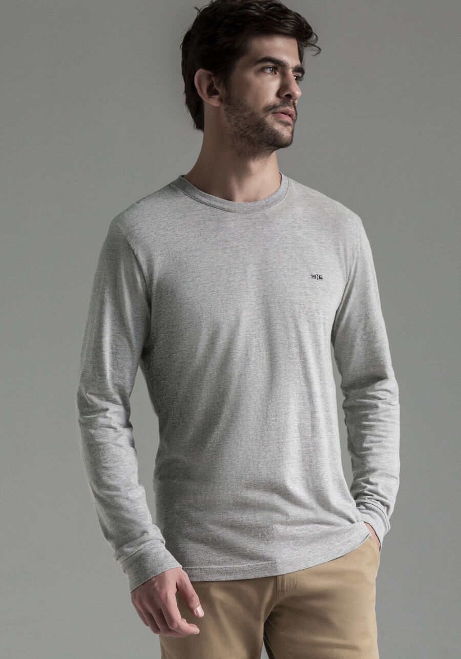 Camiseta Manga Longa Masculina Tal Pai Tal Filho, MESCLA MEDIO. Camiseta Manga Longa Masculina Tal Pai Tal Filho, MESCLA MEDIO, large.
