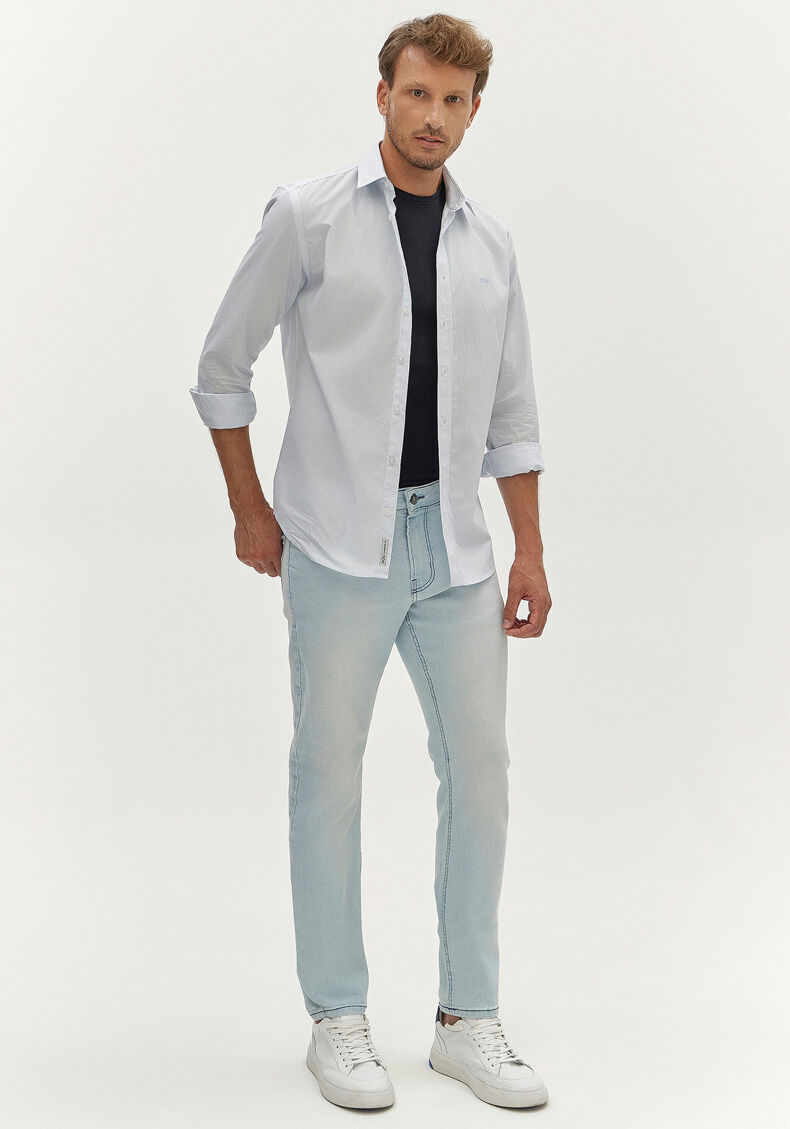 Cal&ccedil;a Jeans Slim Com Elastano Masculina Turbofan, JEANS, large.