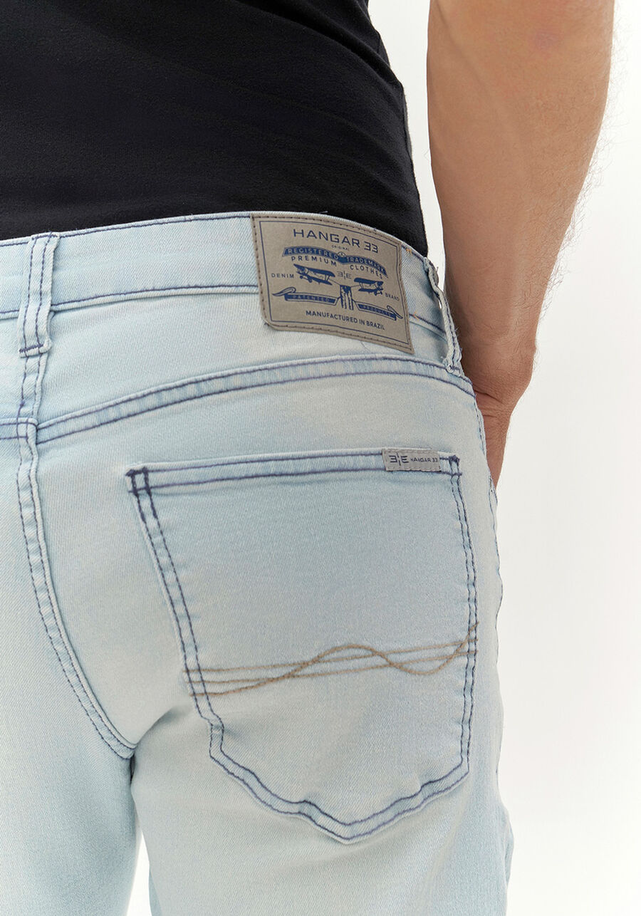 Calça Jeans Slim Com Elastano Masculina Turbofan, JEANS. Calça Jeans Slim Com Elastano Masculina Turbofan, JEANS, large.