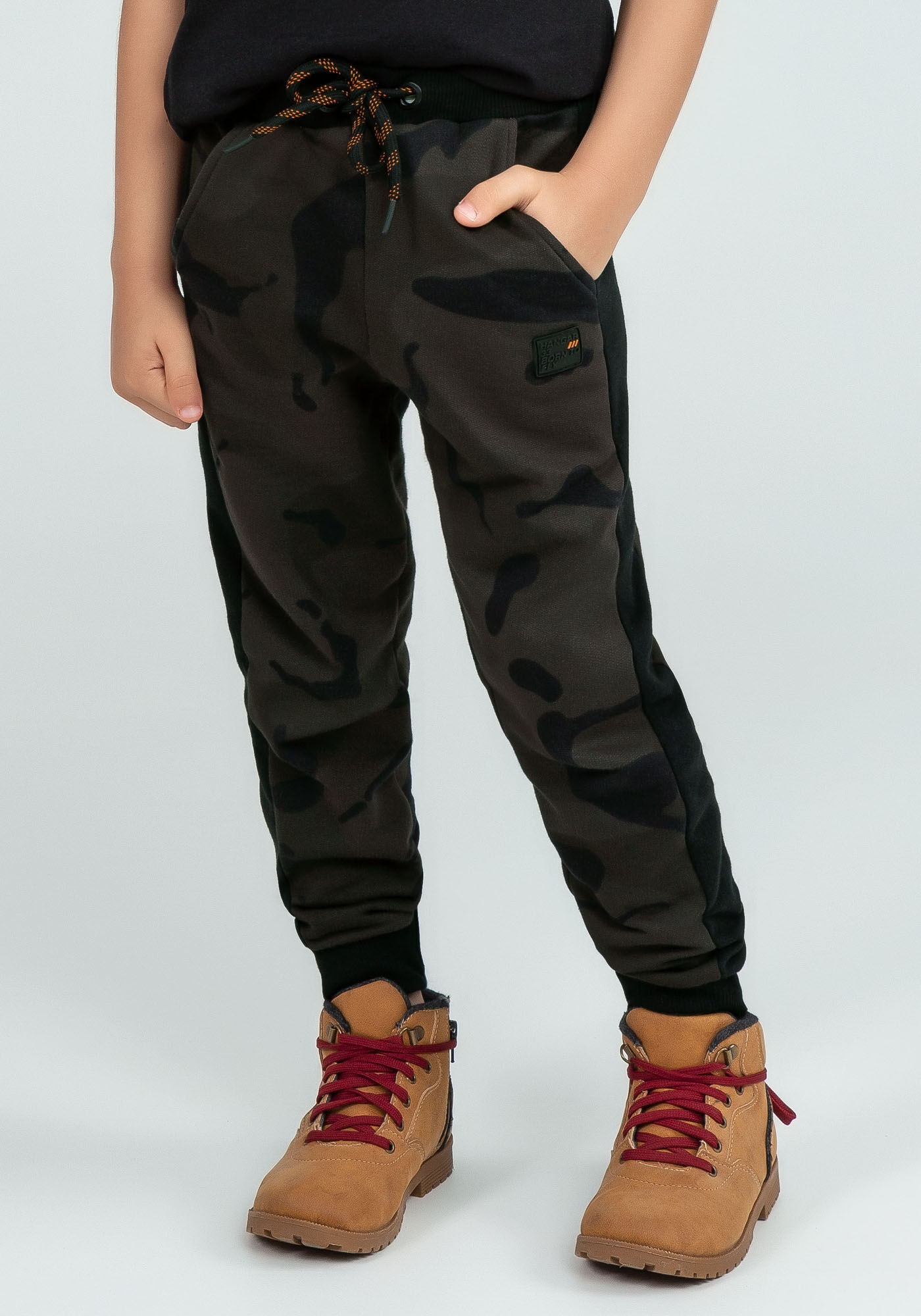Calça moletom infantil camuflada online