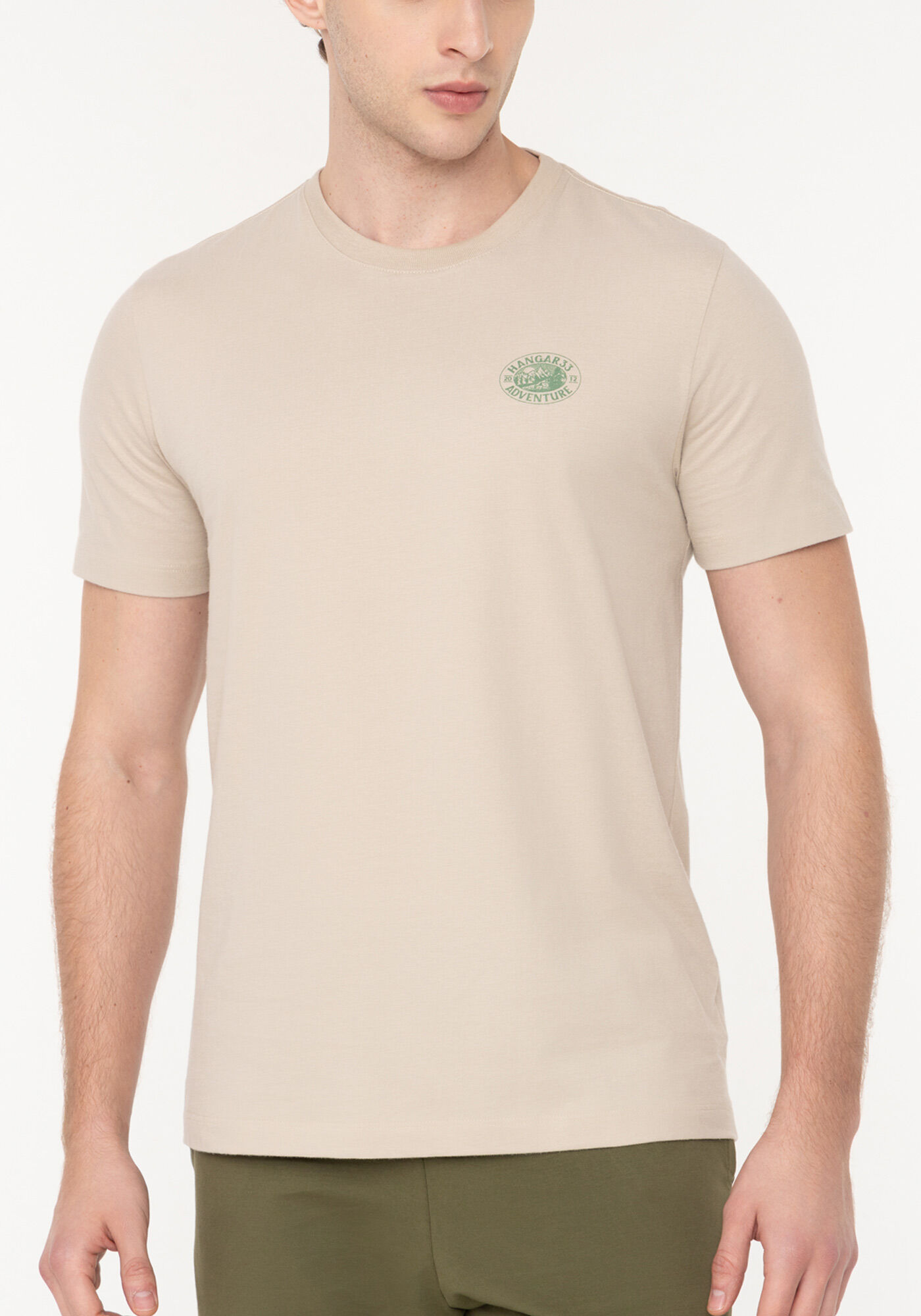 Camiseta Com Manga Curta E Estampas Em Meia Malha Peletizada, BEGE SILVERSTONE, large.