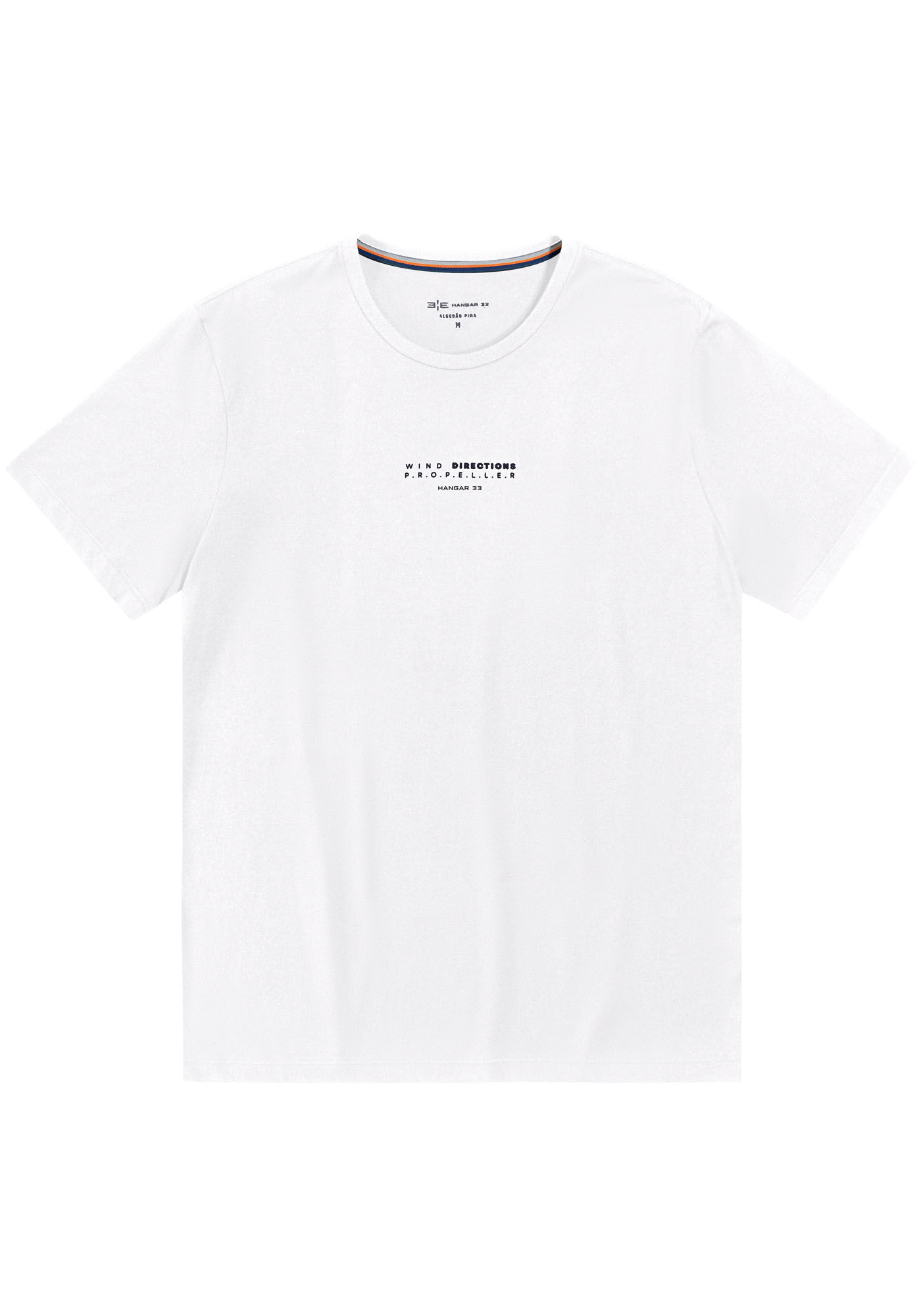 Camisa Masculina em Malha Pima com Manga Curta, BRANCO, large.