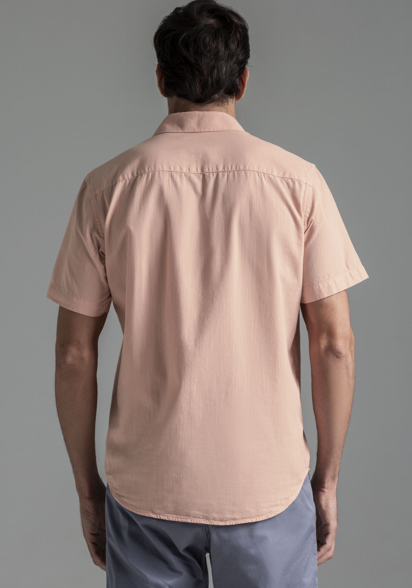 Camisa Manga Curta Masculina Flam&ecirc;, SALMAO CRAVO, large.