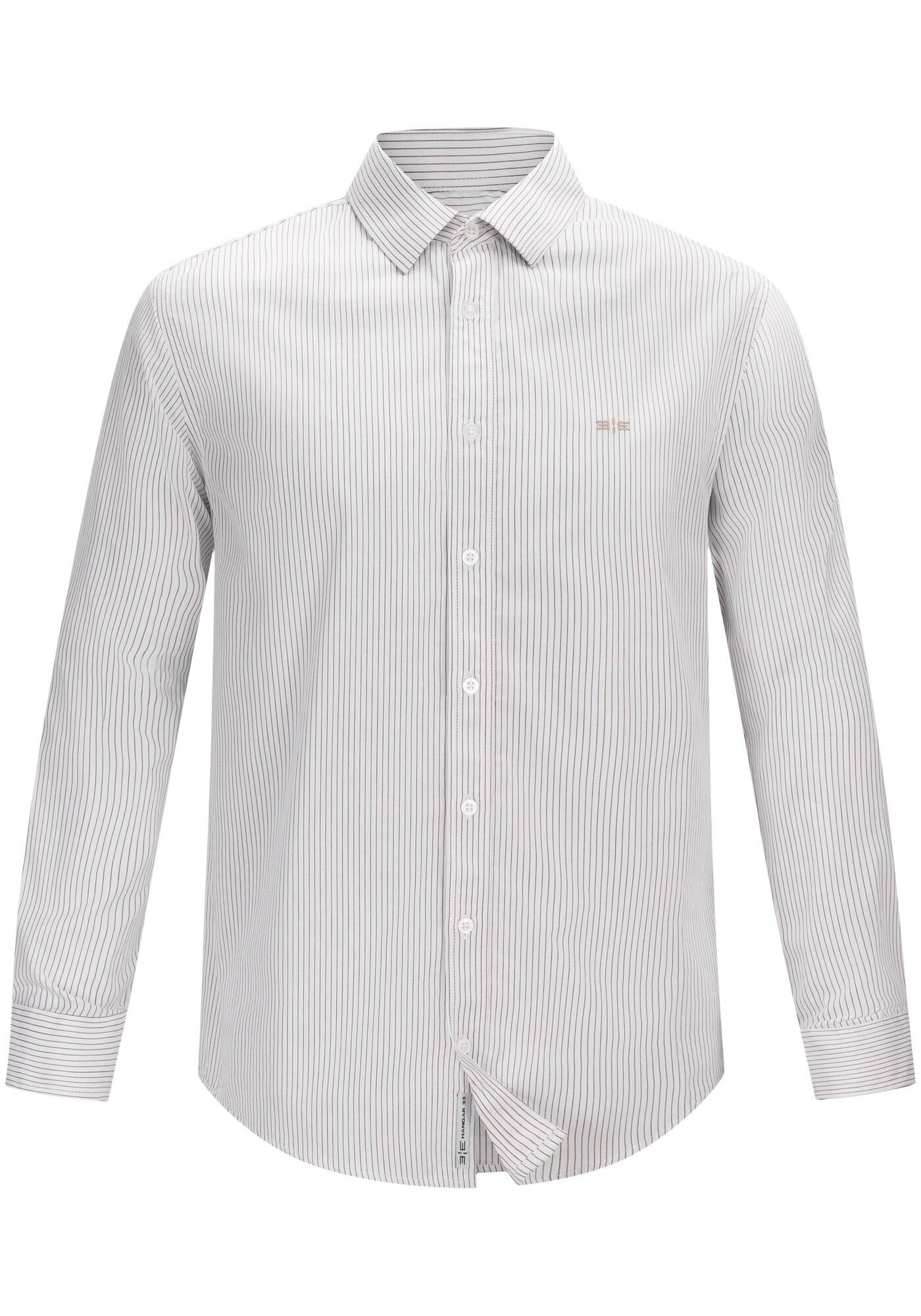 Camisa Masculina Slim Fit em Tricoline, BEGE TIGER, large.