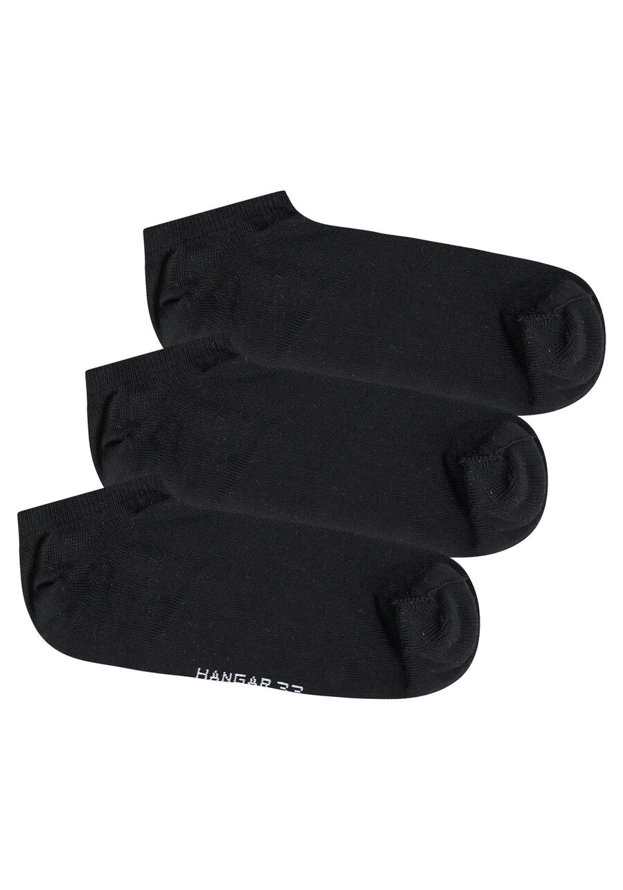 Kit Com 3 Pares De Meia Com Cano Invisível, PRETO REATIVO. Kit Com 3 Pares De Meia Com Cano Invisível, PRETO REATIVO, large.