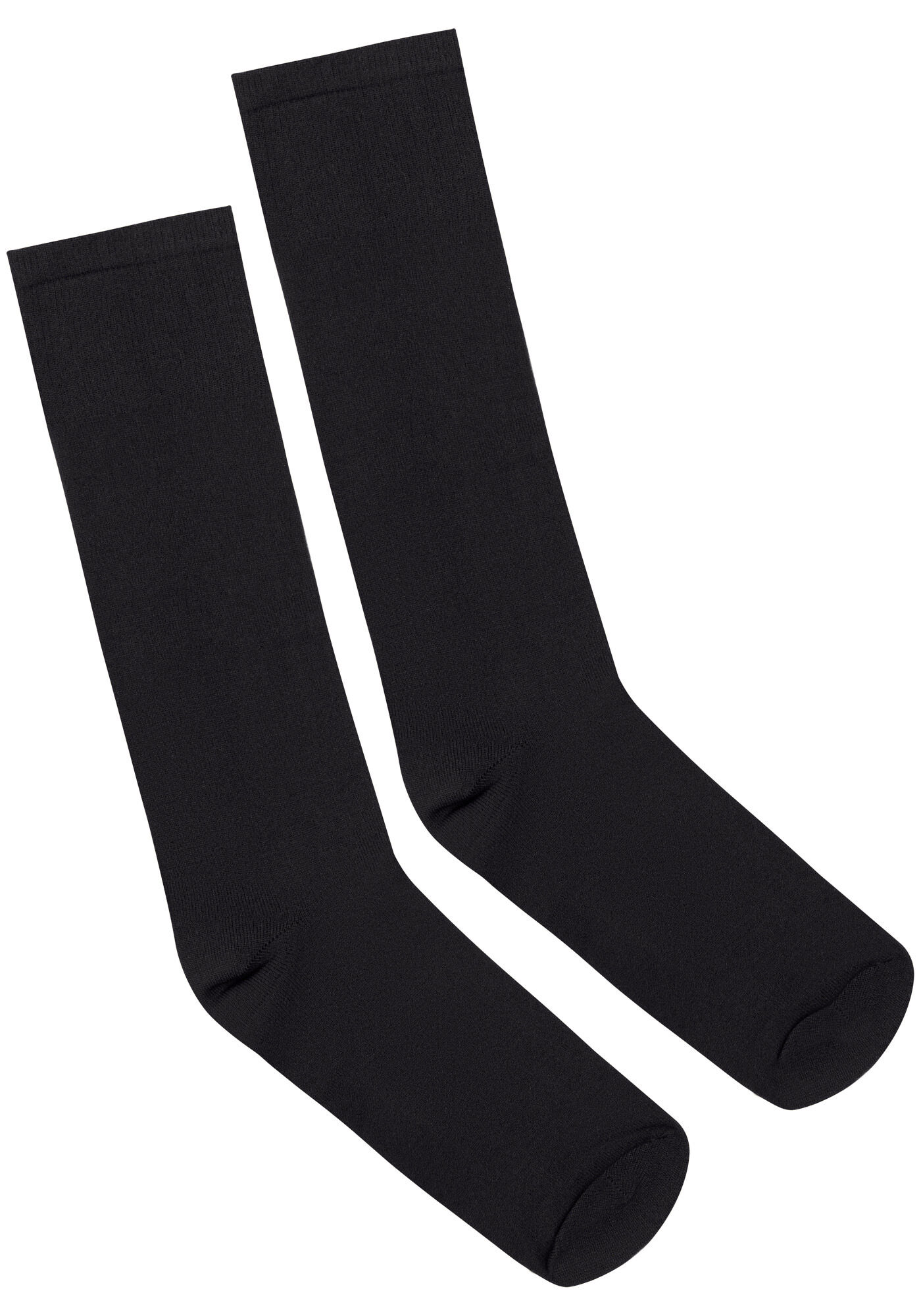 Meia Social Malha Poliamida, PRETO REATIVO, large.