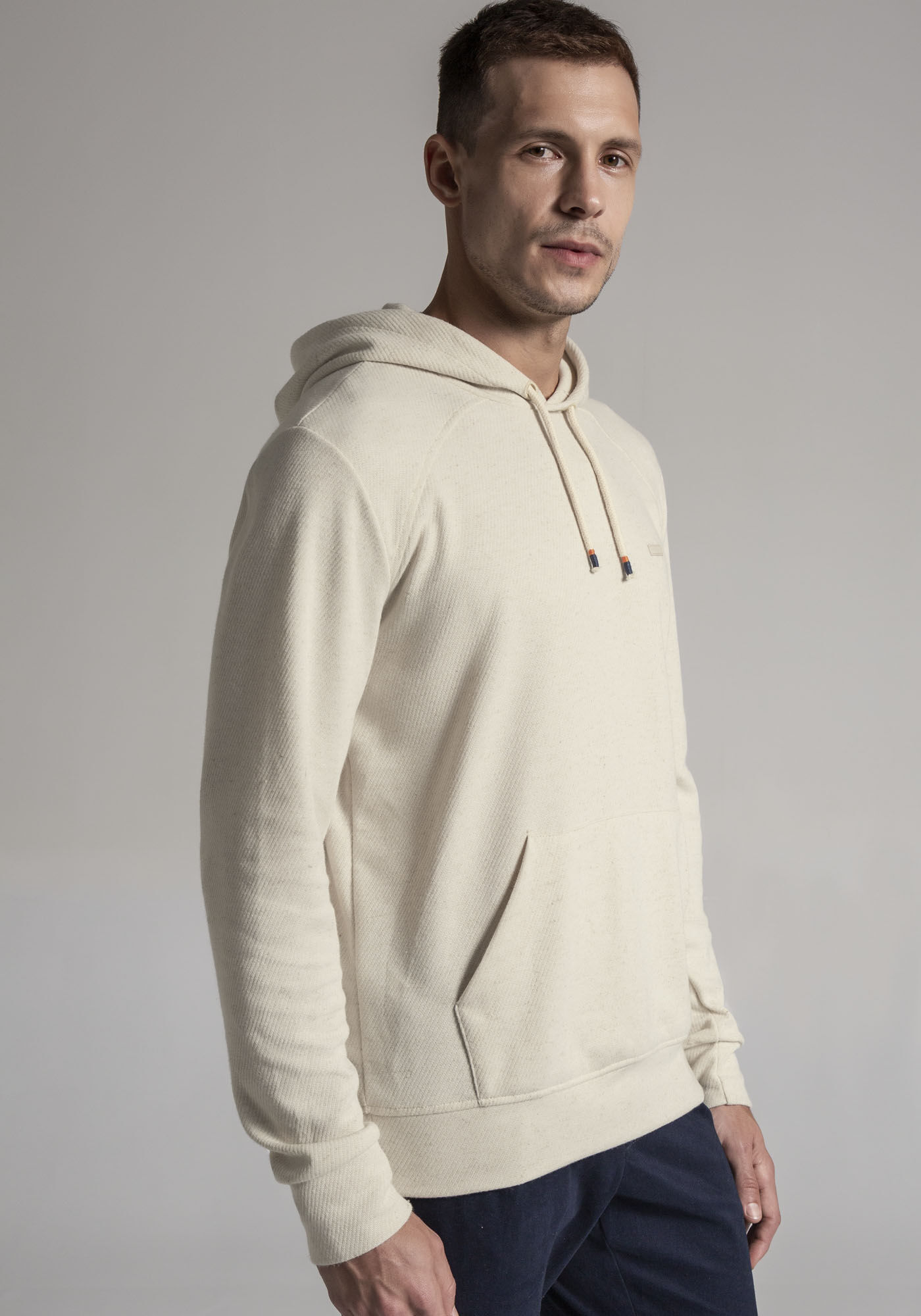 Blus&atilde;o Masculino Tal Pai Tal Filho em Moletom Lino, BEGE SYSTEM, large.