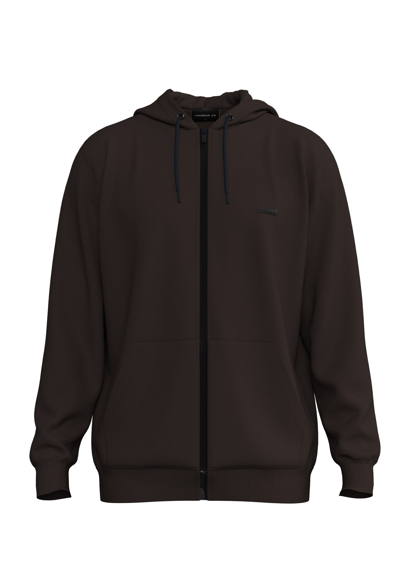 Jaqueta Com Z&iacute;per E Capuz Em Moletom Peluciado, MARROM EGGPLANT, large.