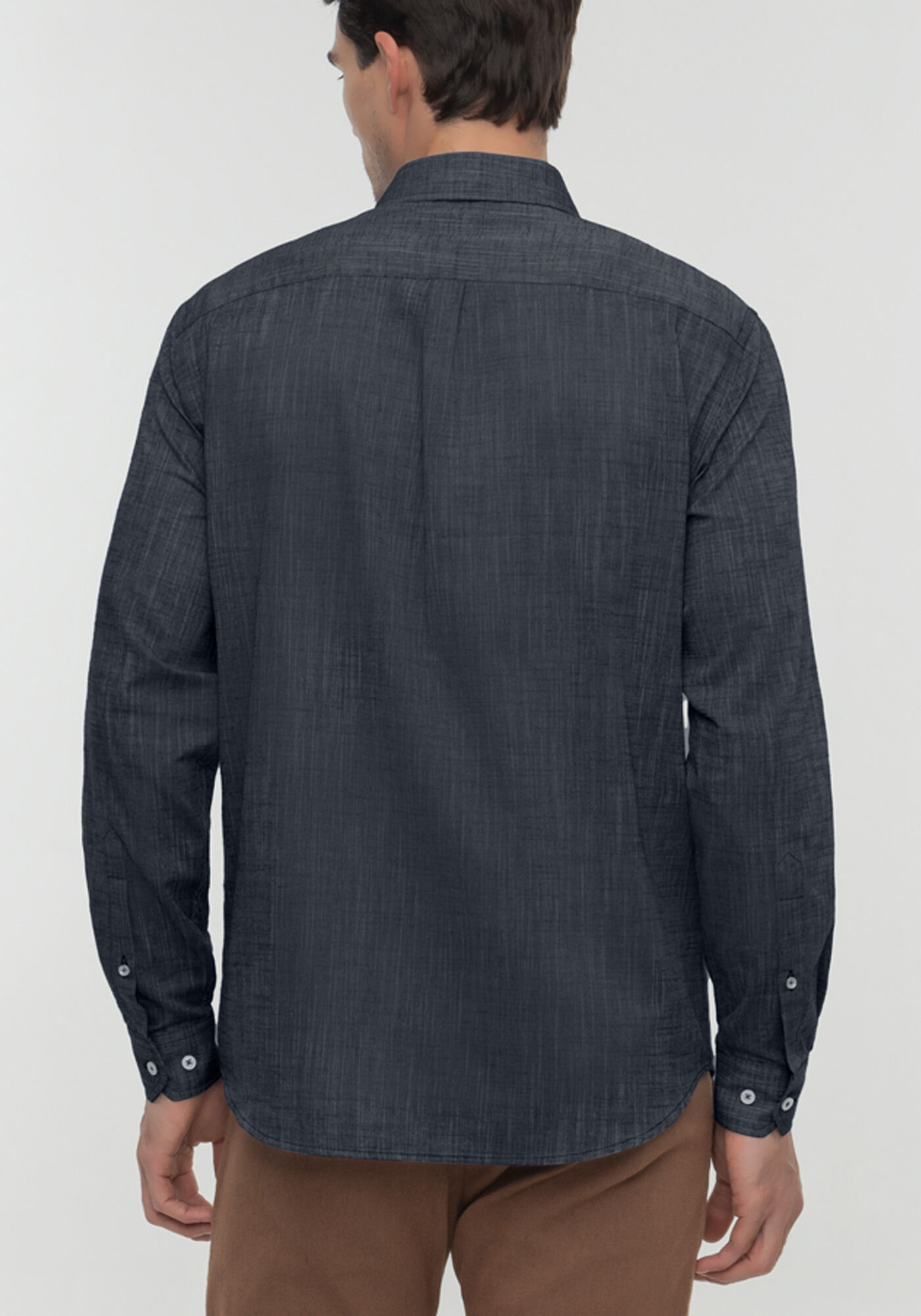 Camisa Comfort Masculina De Mangas Longas Com Bolsos, MARINHO ACTION, large.