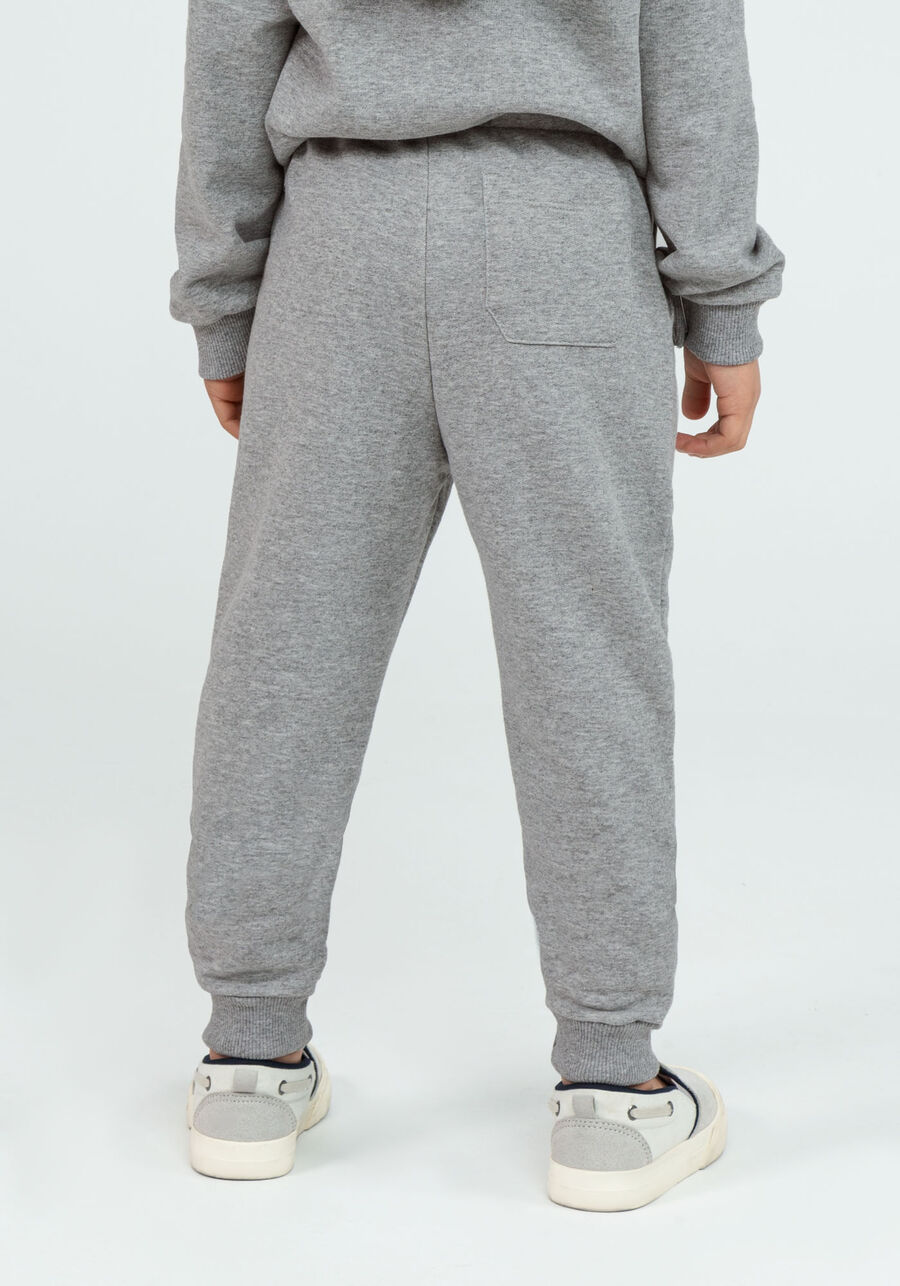 Calça em Moletom com Bolsos Tal Pai Tal Filho Infantil, MESCLA MEDIO. Calça em Moletom com Bolsos Tal Pai Tal Filho Infantil, MESCLA MEDIO, large.