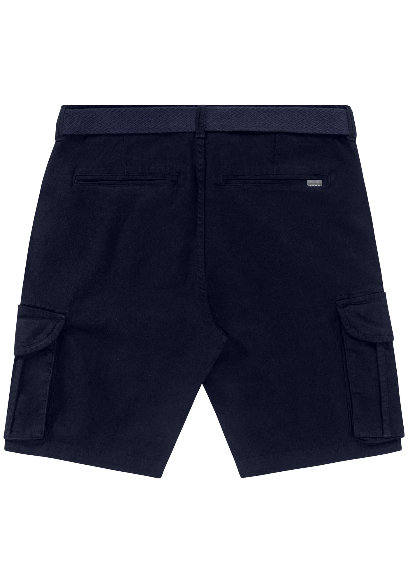 Bermuda Sarja Reta Cargo com Cinto, MARINHO ACTION, large.