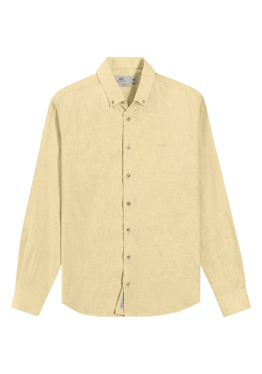 Camisa Masculina em Linho Tal Pai Tal Filho, AMARELO  ROSITA. Camisa Masculina em Linho Tal Pai Tal Filho, AMARELO  ROSITA, large.