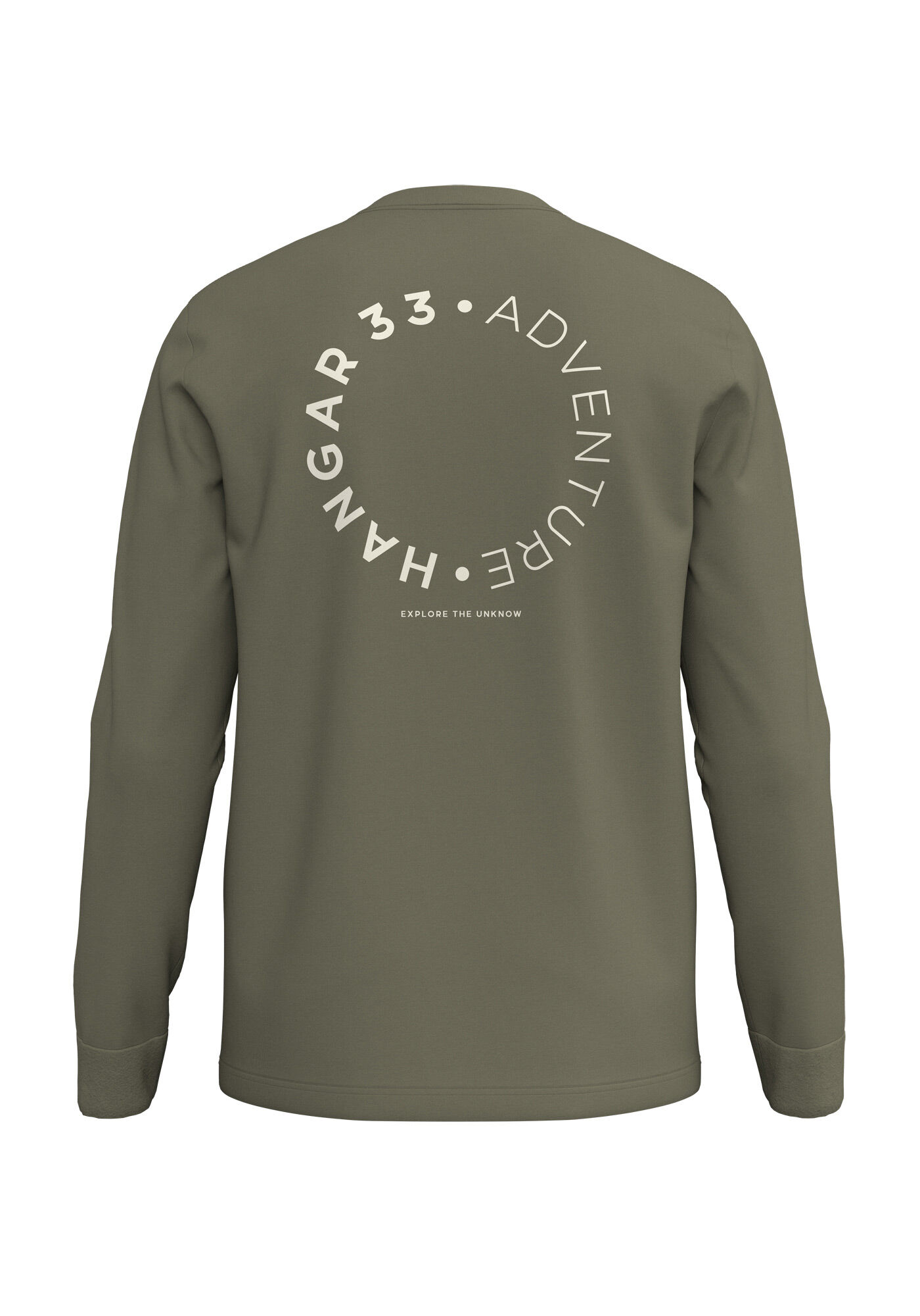 Camiseta De Mangas Longas Com Gola Redonda E Estampas, VERDE EUCALIPTO, large.