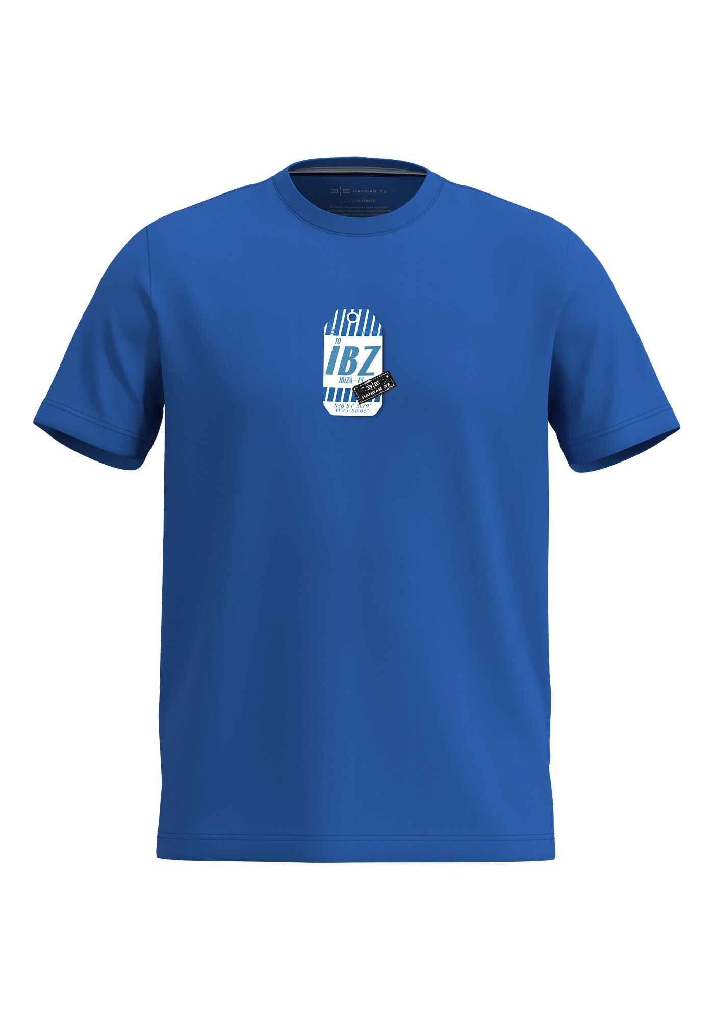 Camiseta Com Estampa Localizada Em Malha Respons&aacute;vel, AZUL SPECTRUM, large.