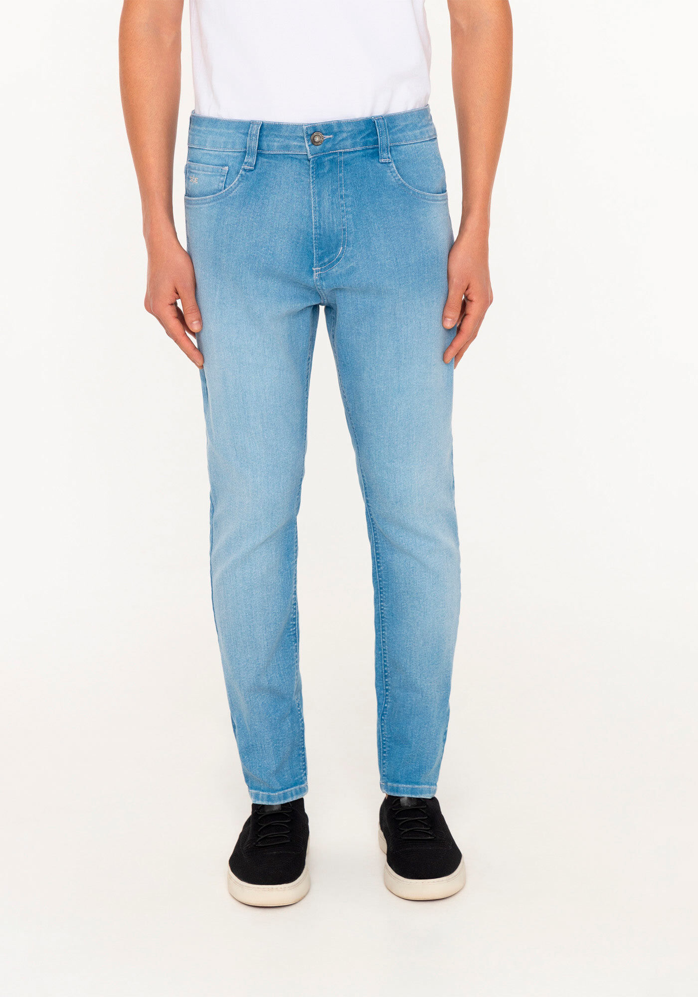 Cal&ccedil;a Jeans Skinny Turboh&eacute;lice Masculina Com Bolsos, JEANS, large.