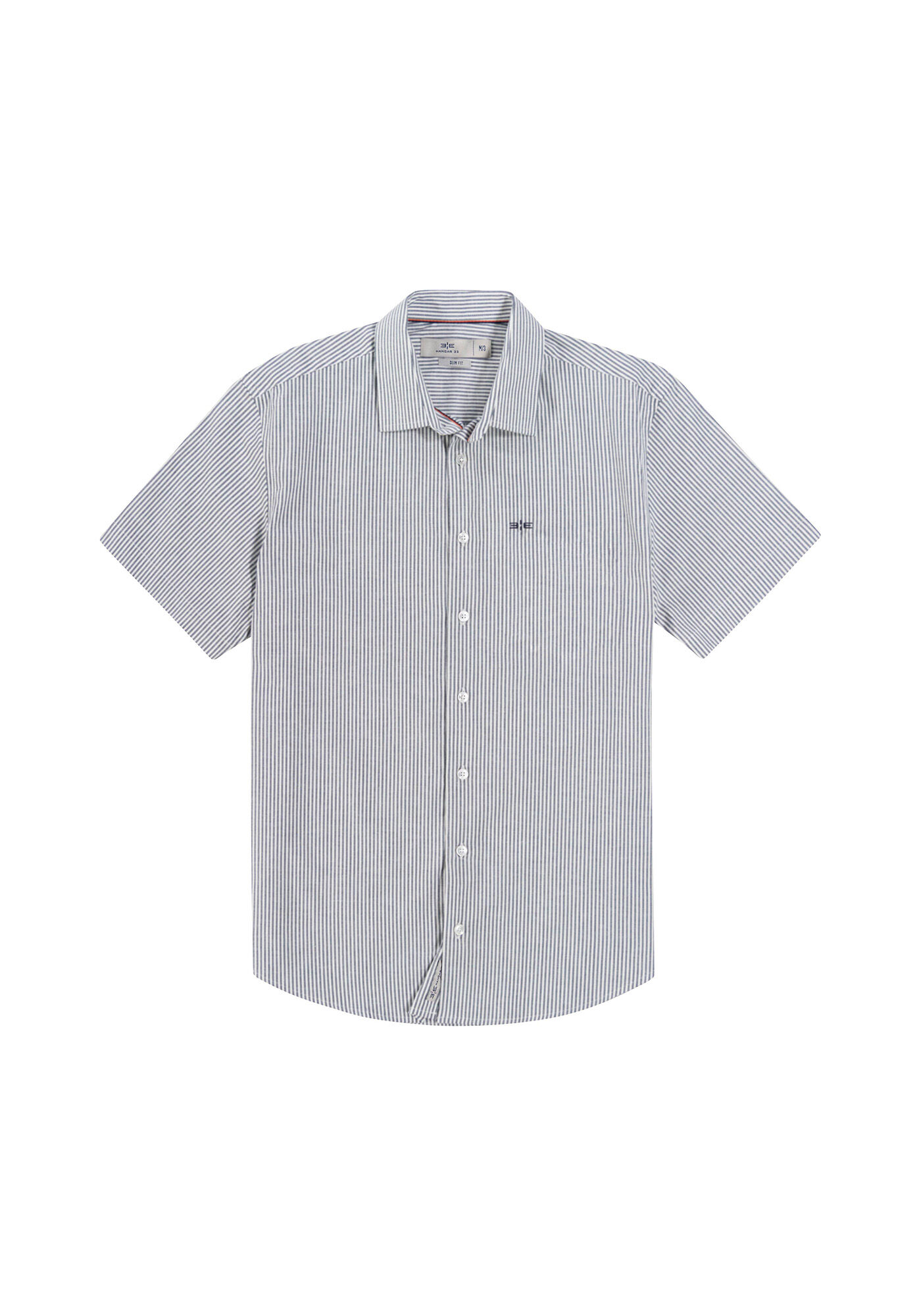 Camisa Masculina Comfort Manga Curta, MARINHO, large.