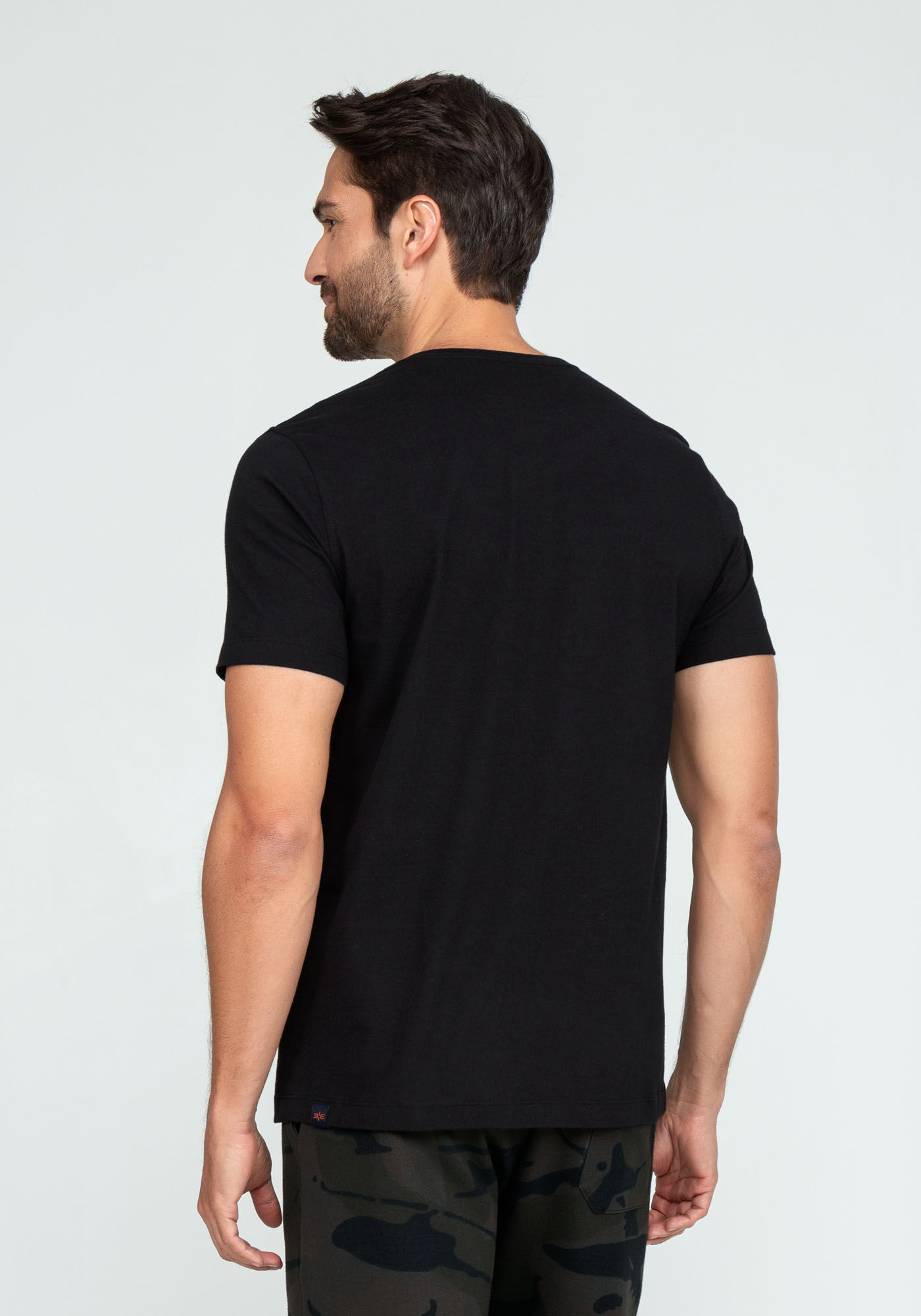 Camiseta Malha Estampa Camuflada Tal Pai Tal Filho, PRETO REATIVO, large.