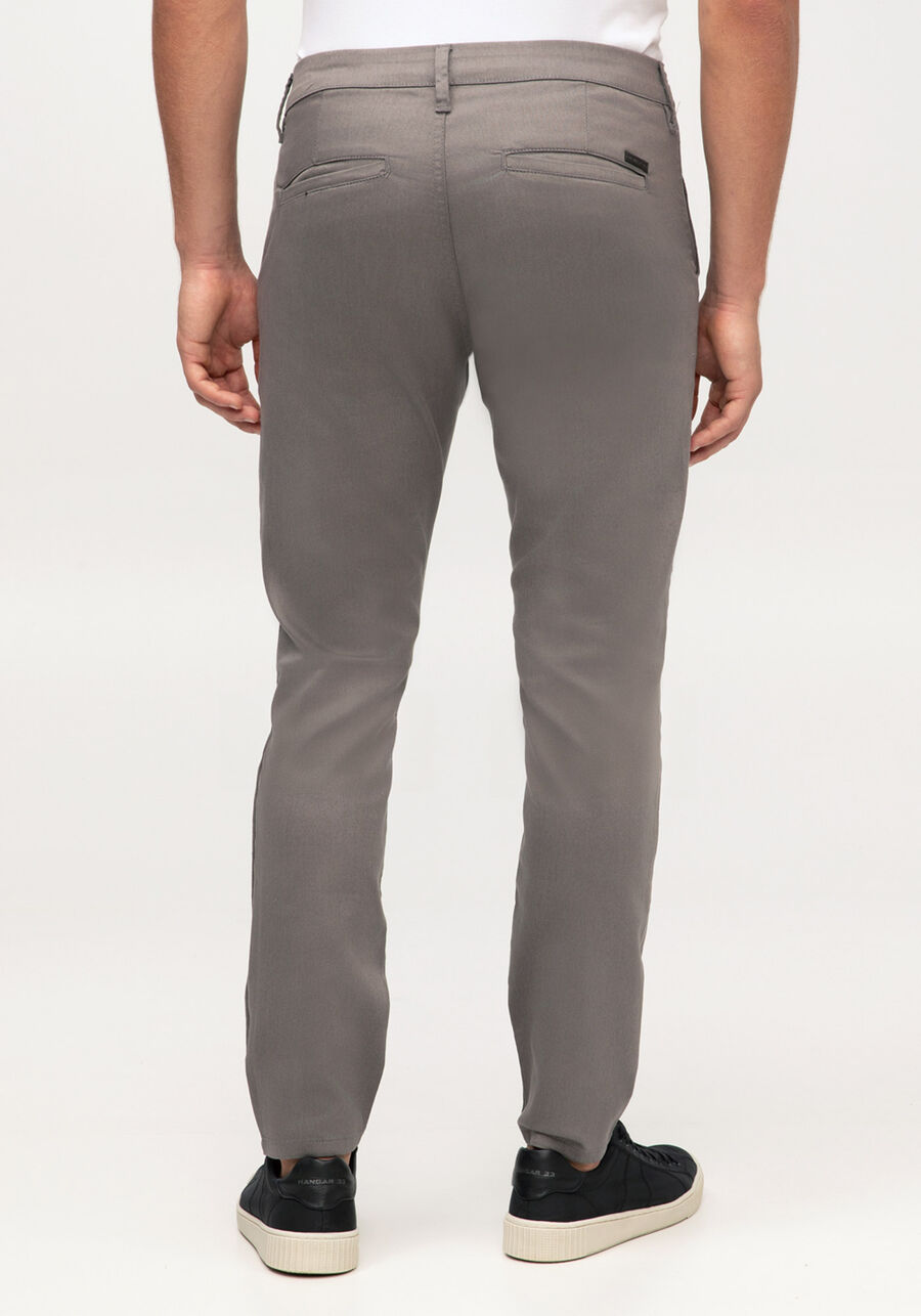 Calça Sarja Masculina Skinny Chino Não Desbota, CINZA NOTI. Calça Sarja Masculina Skinny Chino Não Desbota, CINZA NOTI, large.