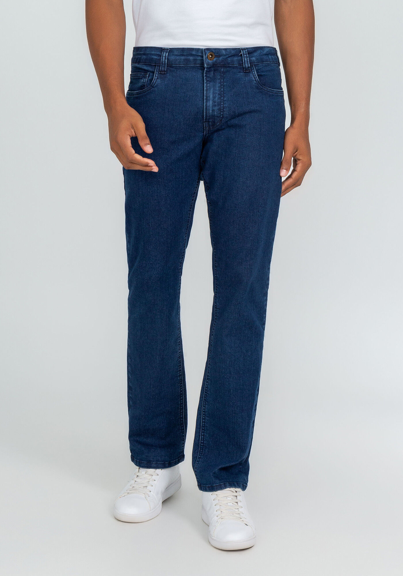 Cal&ccedil;a Jeans Reta Antidesgaste, JEANS, large.