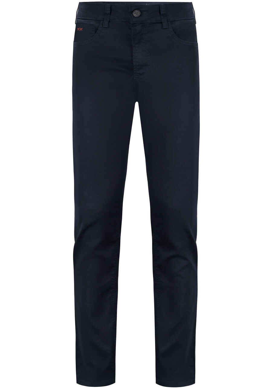Calça Sarja Masculina Slim Clássicos, MARINHO IMPERIO. Calça Sarja Masculina Slim Clássicos, MARINHO IMPERIO, large.