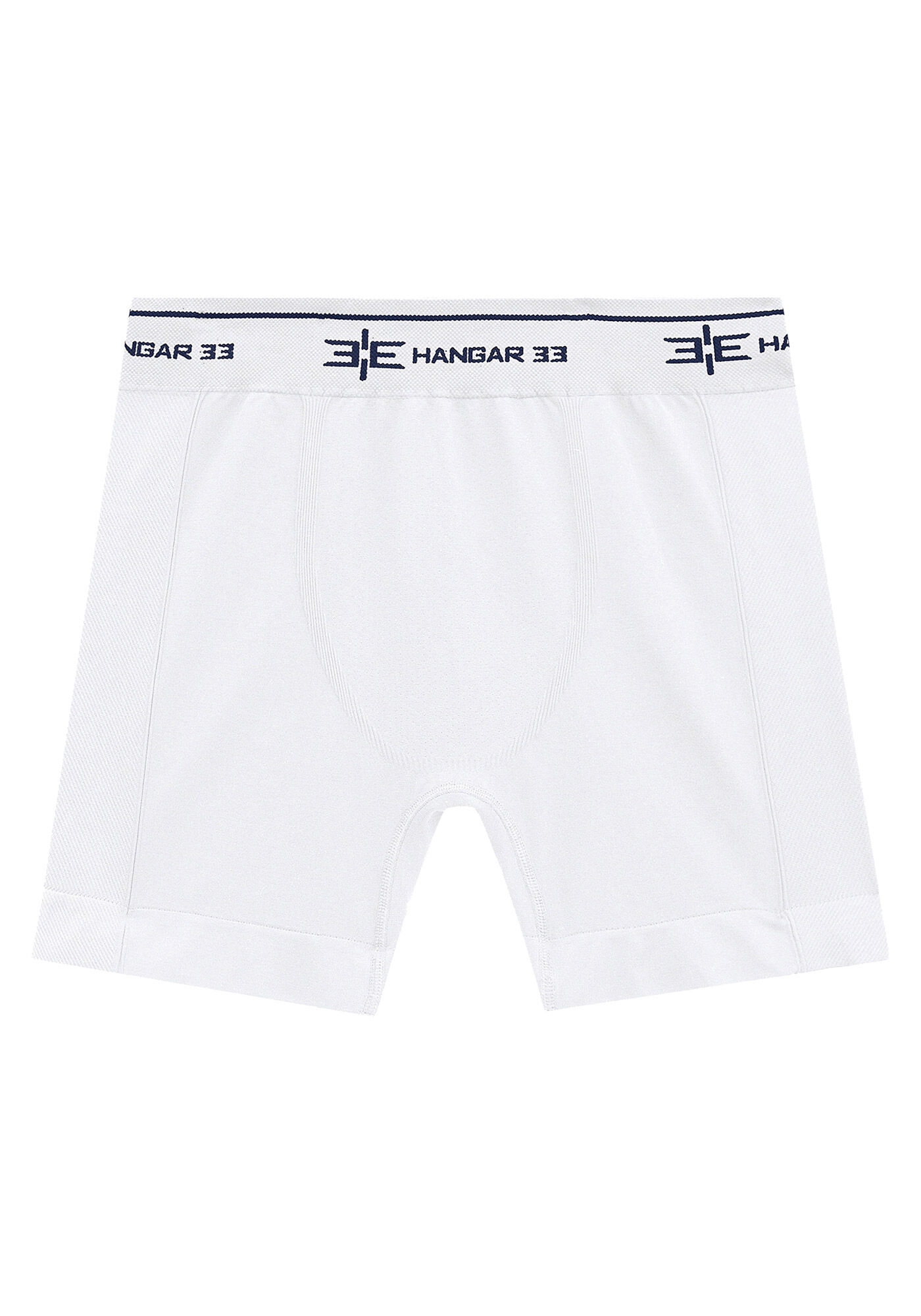Cueca Boxer Em Malha De Microfibra Com El&aacute;stico, BRANCO, large.