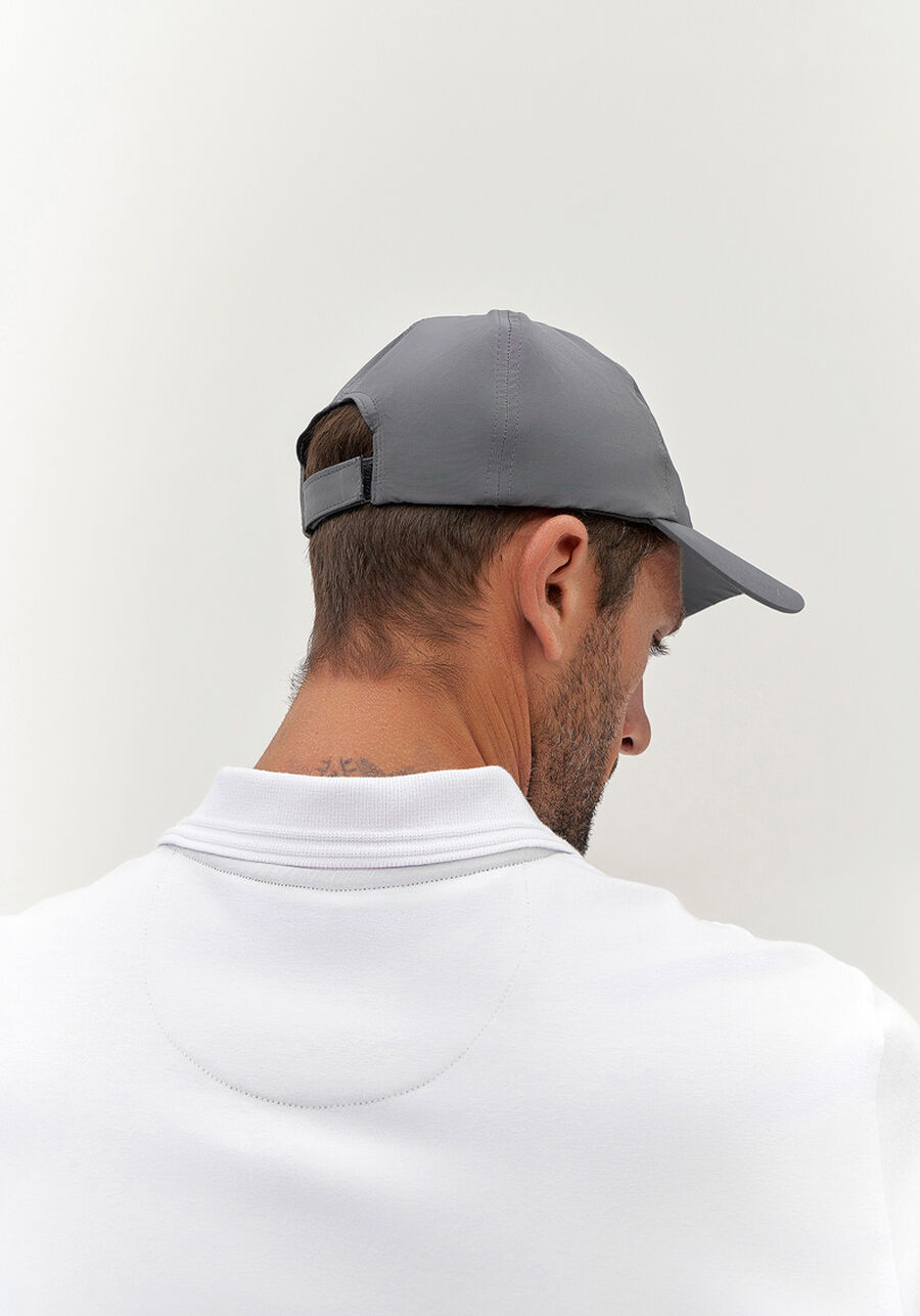 Boné Masculino em Poliamida Dad Hat, CINZA. Boné Masculino em Poliamida Dad Hat, CINZA, large.