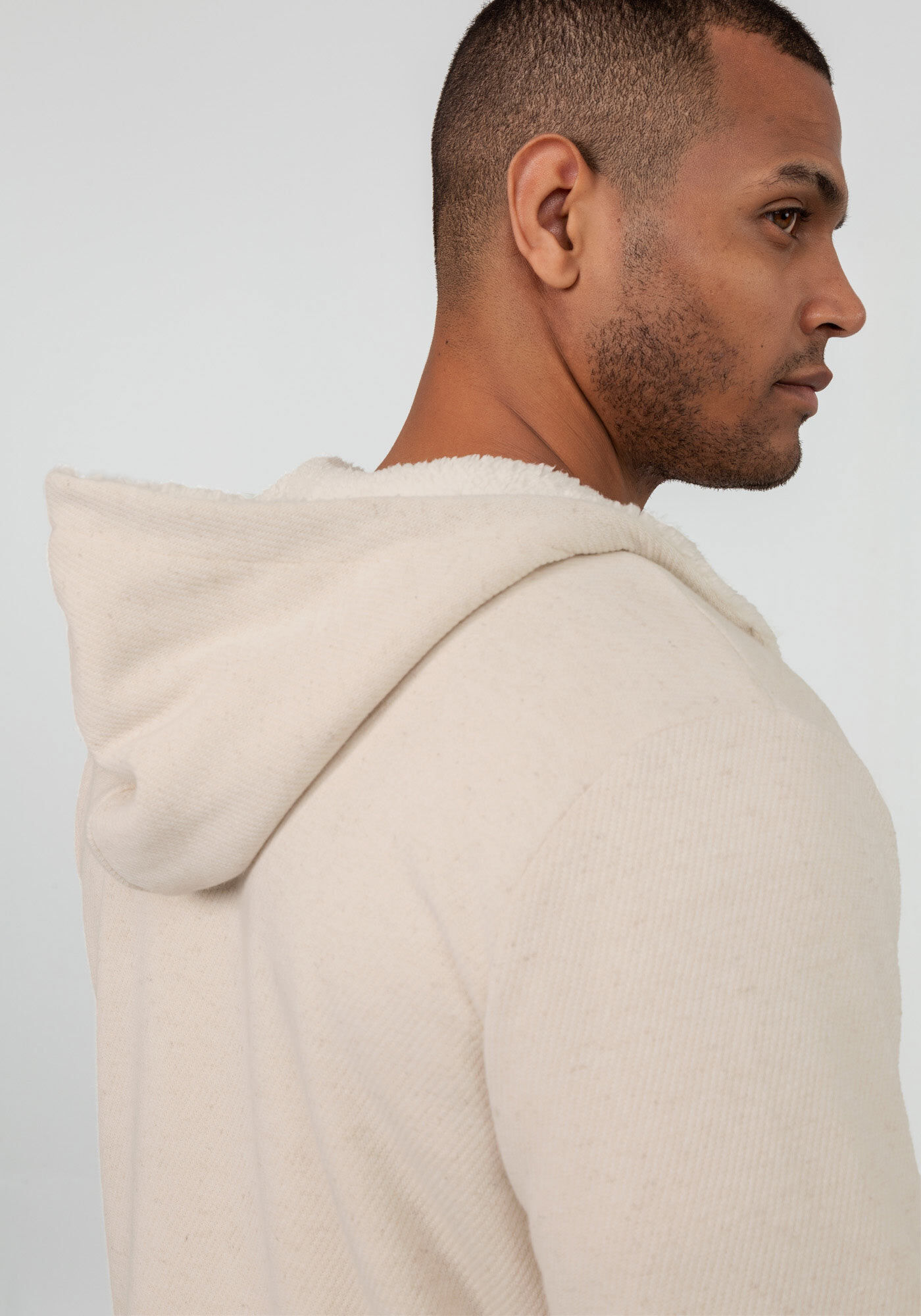 Moletom forrado com pelo masculino top
