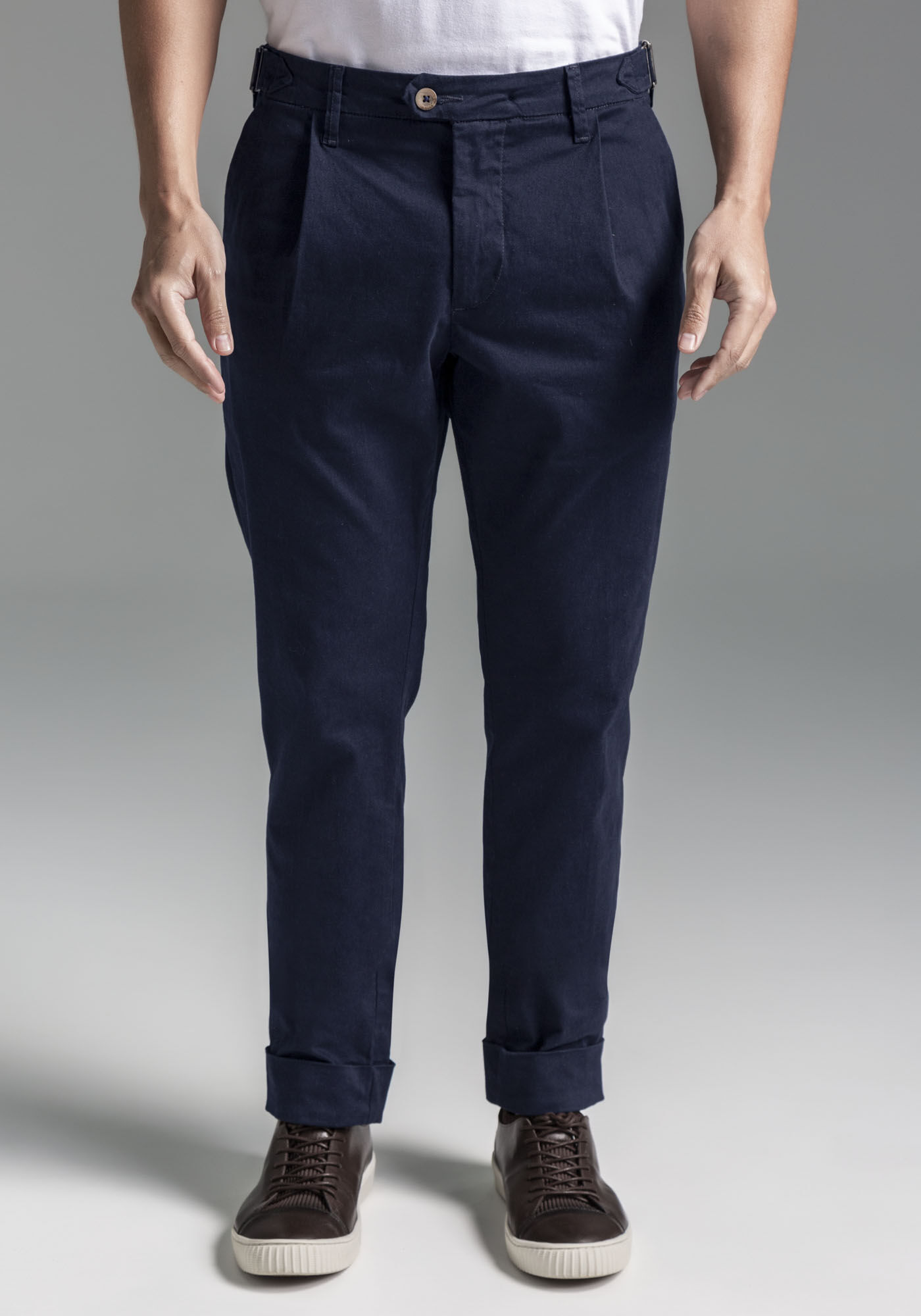 Cal&ccedil;a Sarja Masculina Alfaiataria Cropped, MARINHO ACTION, large.