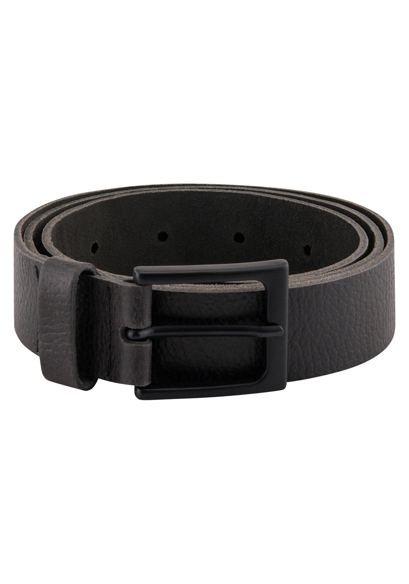 Cinto De Couro Com Fivela, PRETO REATIVO, large.