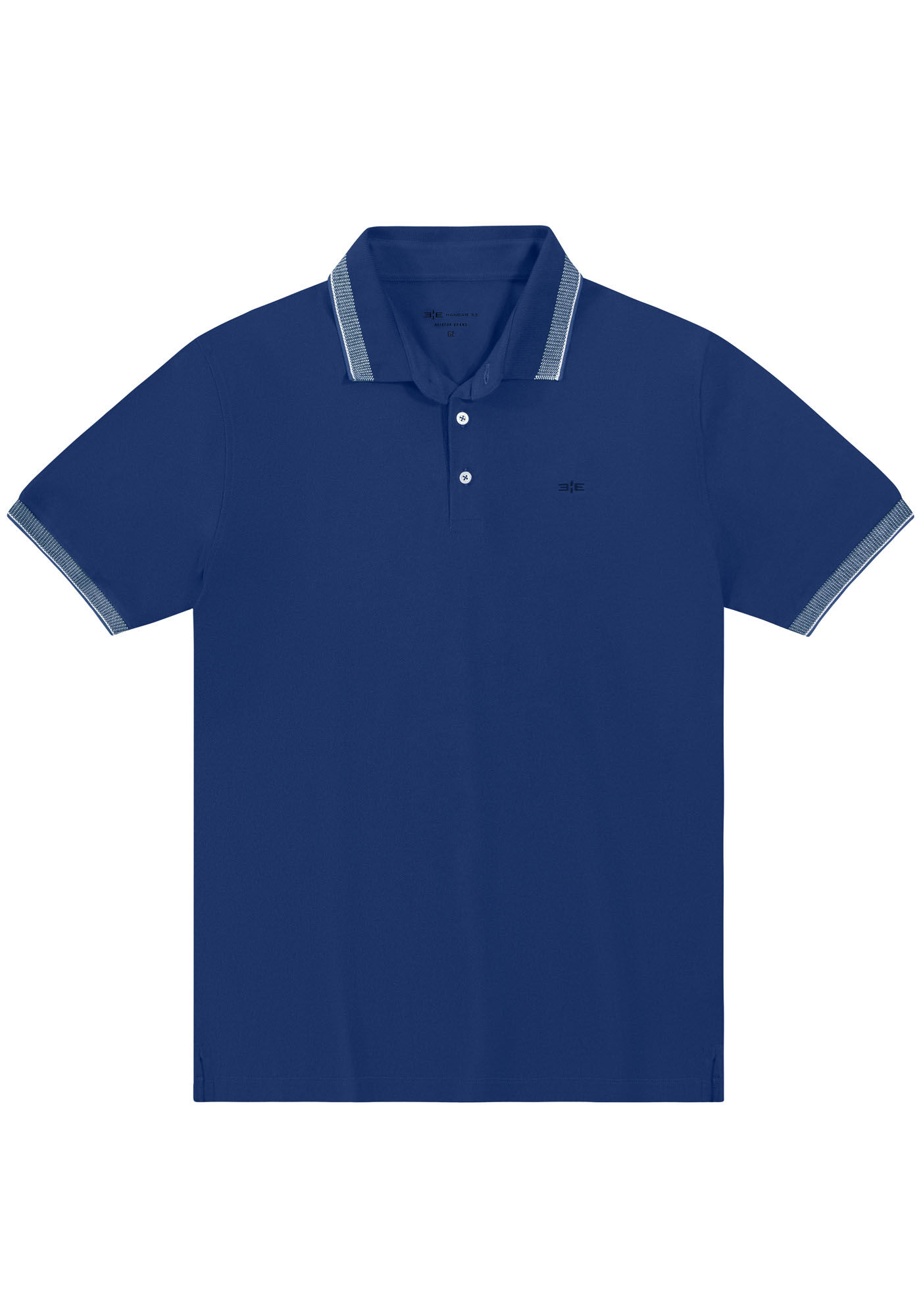 Camisa Polo Masculina em Malha Piquet Big & Tall, MARINHO INLE, large.