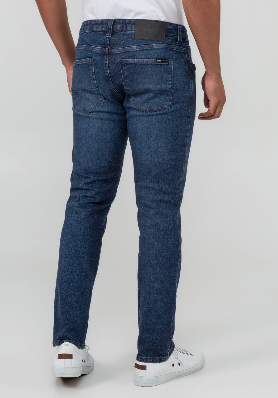 Calça Jeans Masculina Reta com Elastano, JEANS, large.