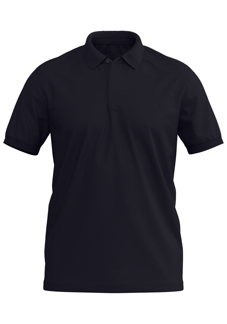Camisa Polo Masculina em Malha Gold, PRETO REATIVO. Camisa Polo Masculina em Malha Gold, PRETO REATIVO, large.