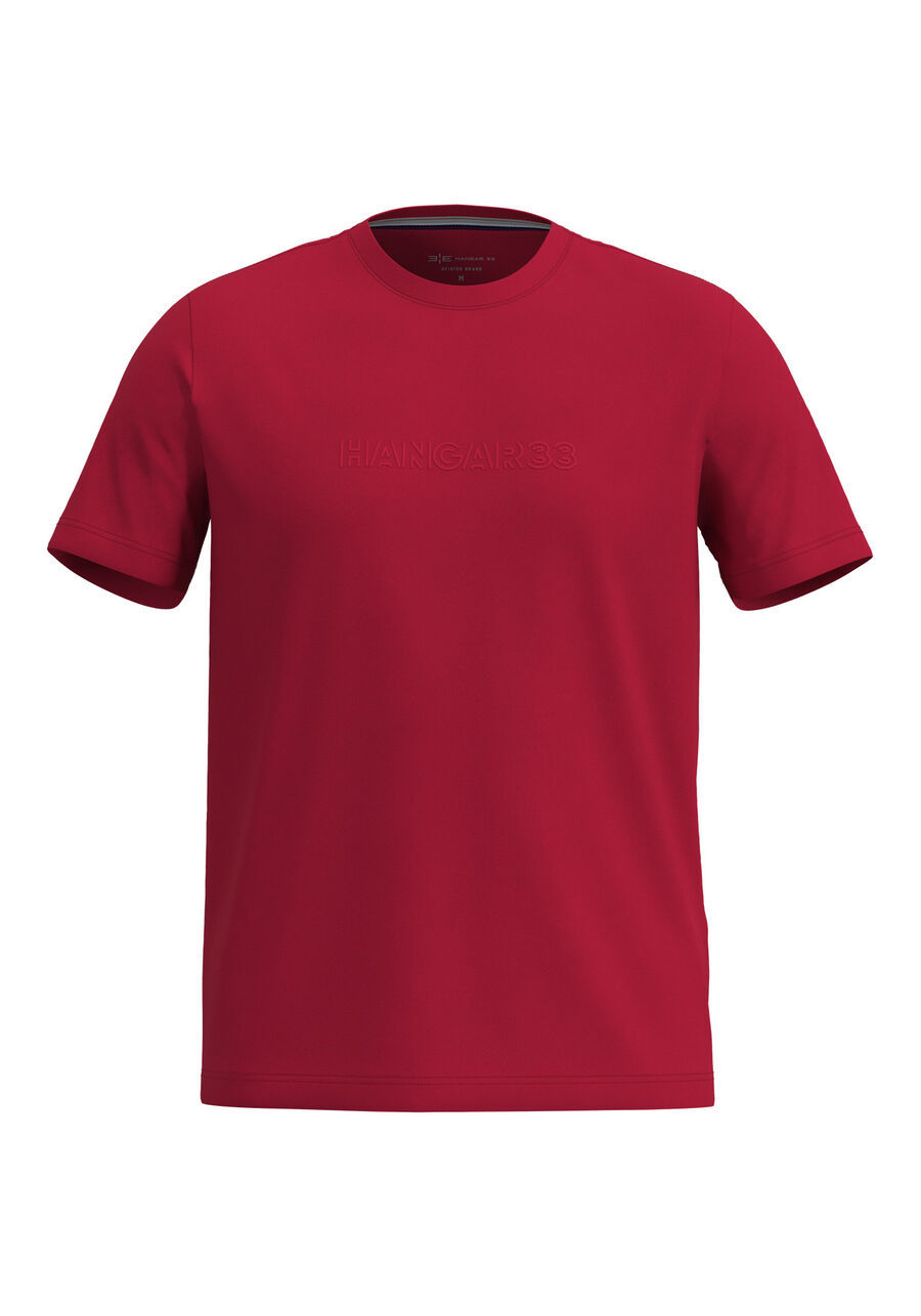 Camiseta Com Estampa Localizada Em Meia Malha De Algodão, VERMELHO NATTY. Camiseta Com Estampa Localizada Em Meia Malha De Algodão, VERMELHO NATTY, large.