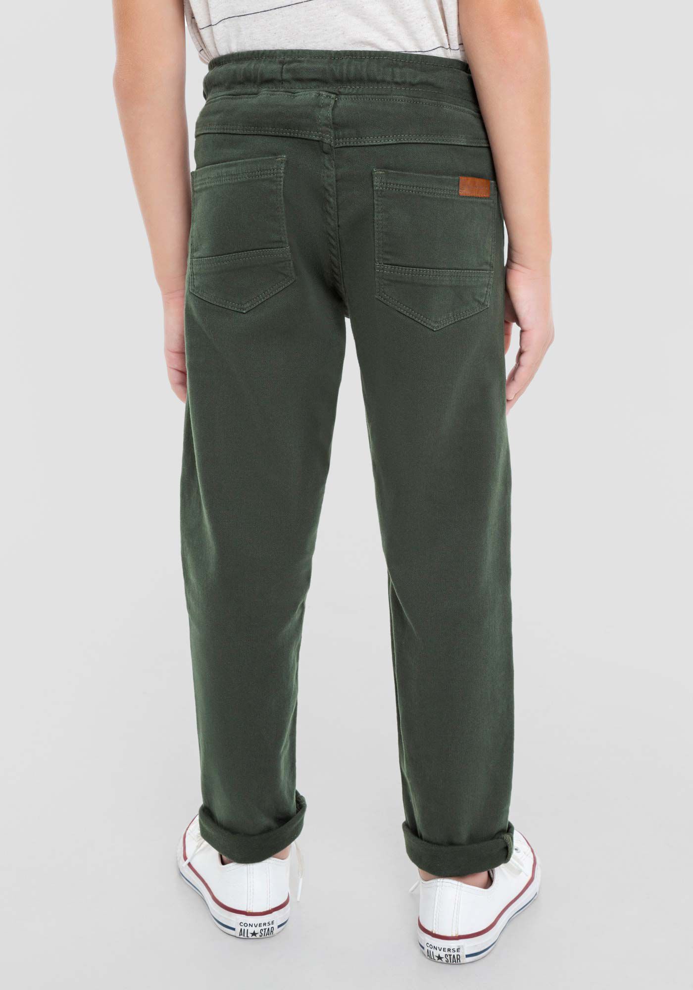 Cal&ccedil;a Sarja Infantil Menino Jogging com Elastano, VERDE FURIA, large.