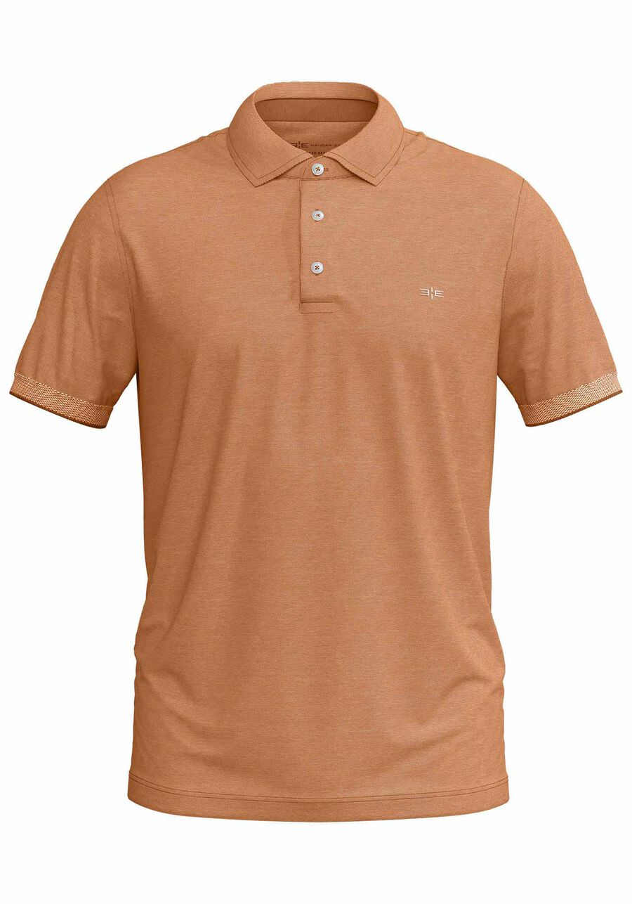 Camisa Polo Masculina em Malha Piquet Gold, LARANJA LITTIUM. Camisa Polo Masculina em Malha Piquet Gold, LARANJA LITTIUM, large.