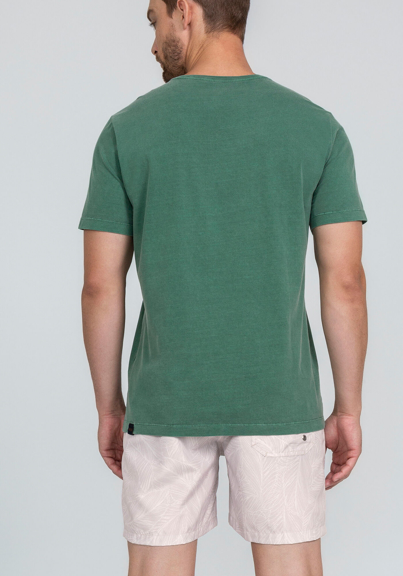 Camiseta em Malha Estampa World, VERDE REIGN, large.