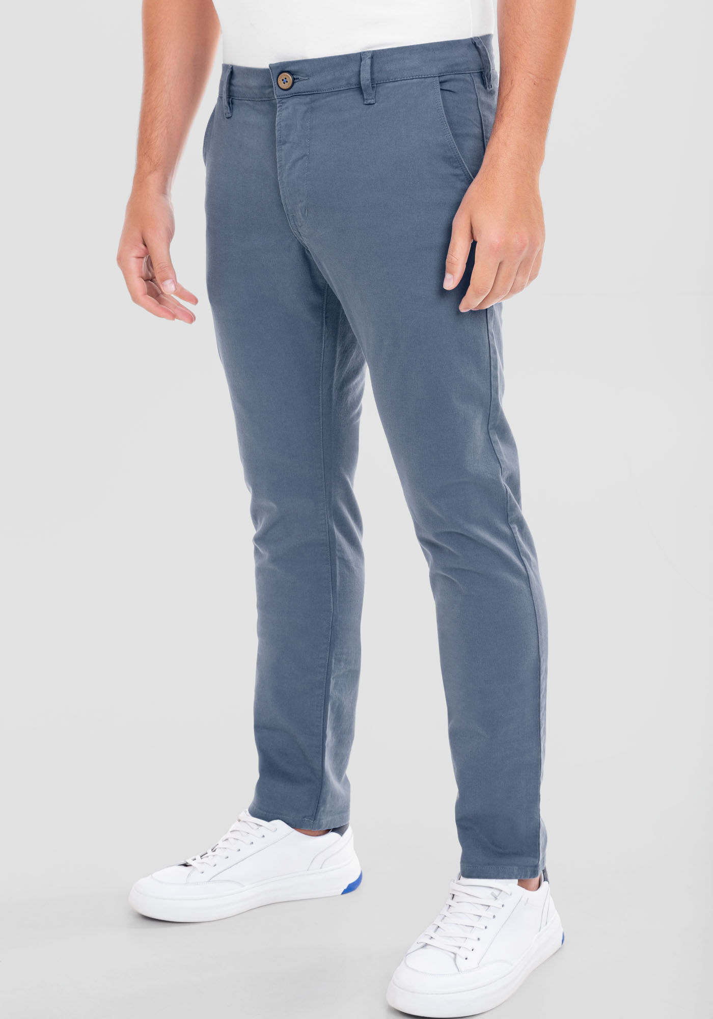Calça sarja 2025 com elastano masculina