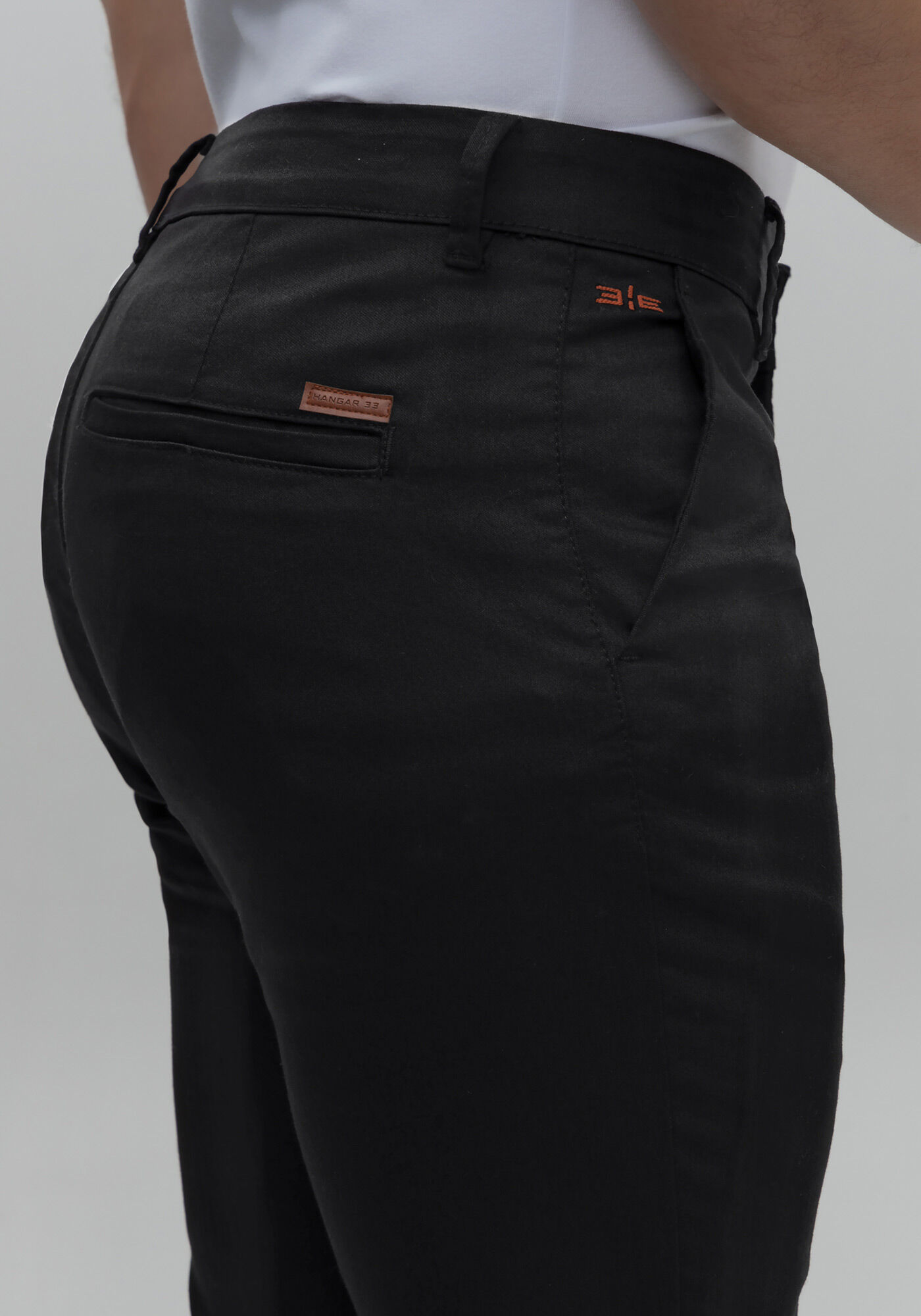 Cal&ccedil;a Sarja Masculina Slim N&atilde;o Desbota Cl&aacute;ssicos, PRETO REATIVO, large.