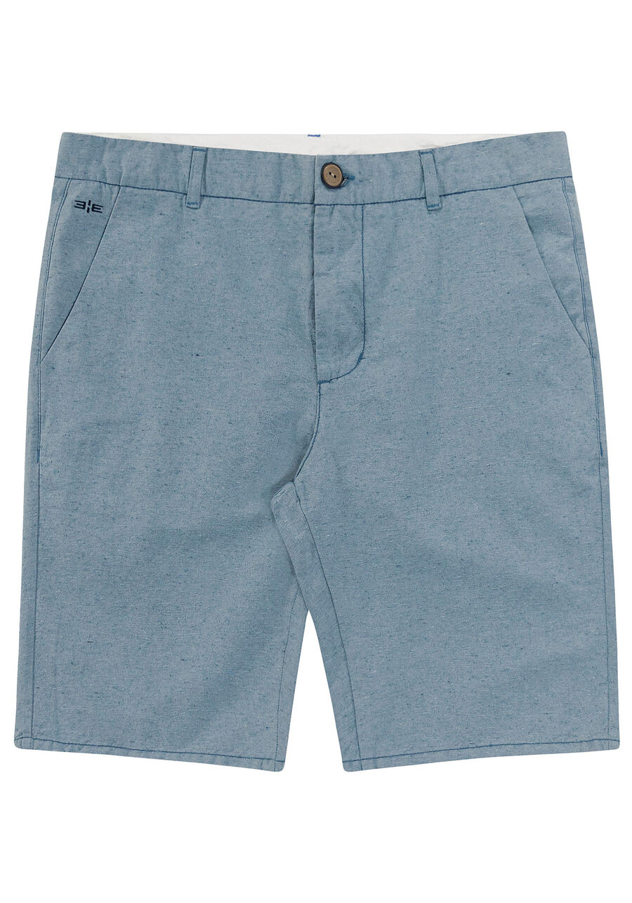 Bermuda Chino masculina  Fibra Reciclável, AZUL SPARK. Bermuda Chino masculina  Fibra Reciclável, AZUL SPARK, large.