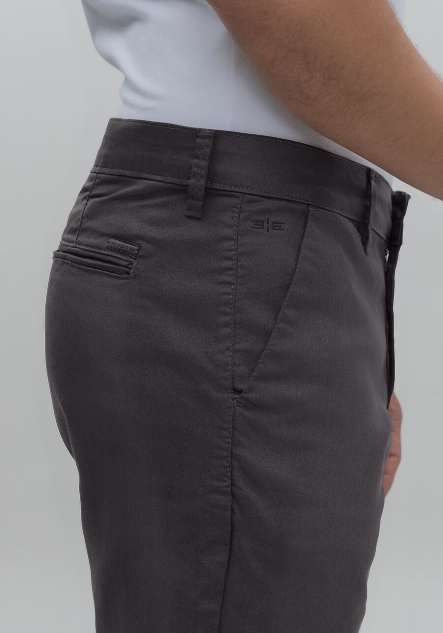 Bermuda Sarja Masculina Reta Não Desbota, CINZA NOTI. Bermuda Sarja Masculina Reta Não Desbota, CINZA NOTI, large.