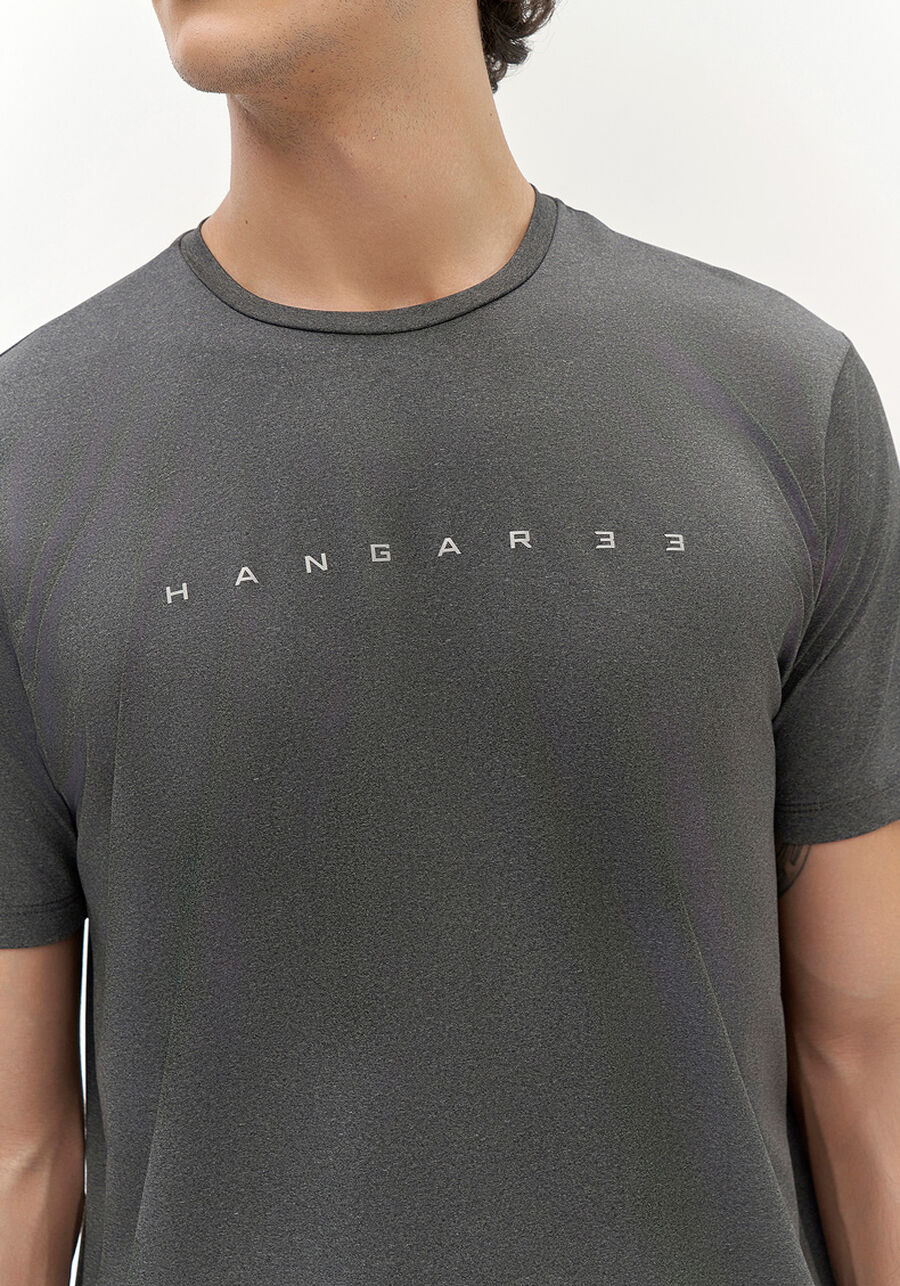 Camiseta Masculina Tech Skin com Estampa Refletiva, MESCLA MEDIO. Camiseta Masculina Tech Skin com Estampa Refletiva, MESCLA MEDIO, large.