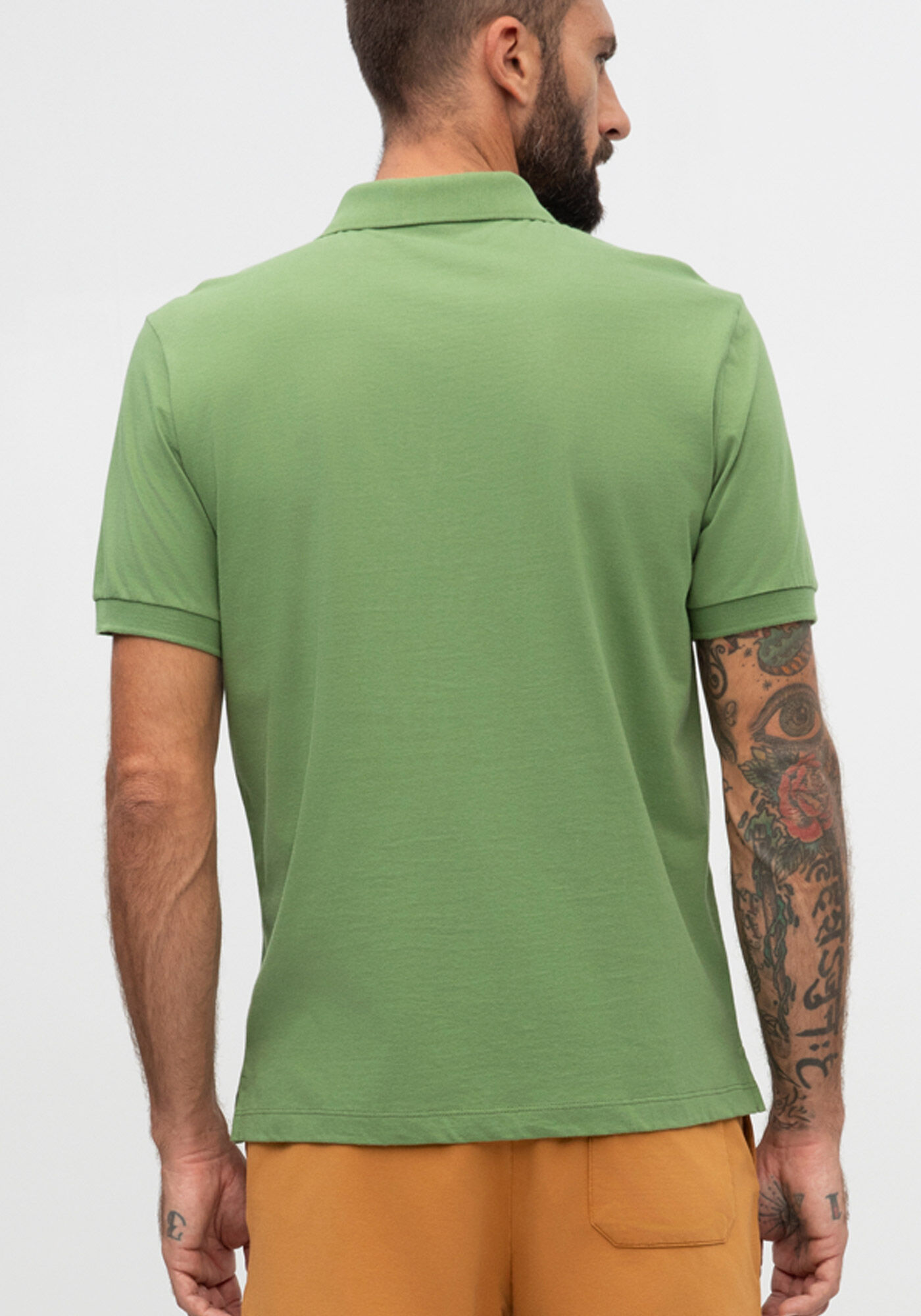 Camisa Polo Colors De Mangas Curtas Em Meia Malha De Algod&atilde;o, VERDE MOVIMENTO, large.