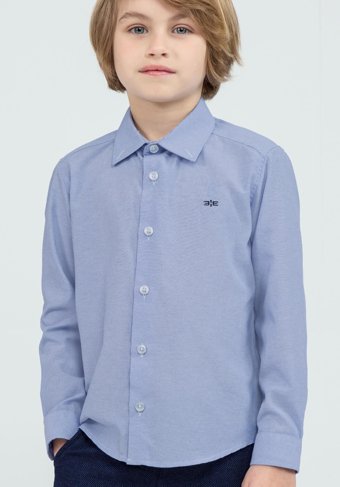 Camisa social infantil deals azul