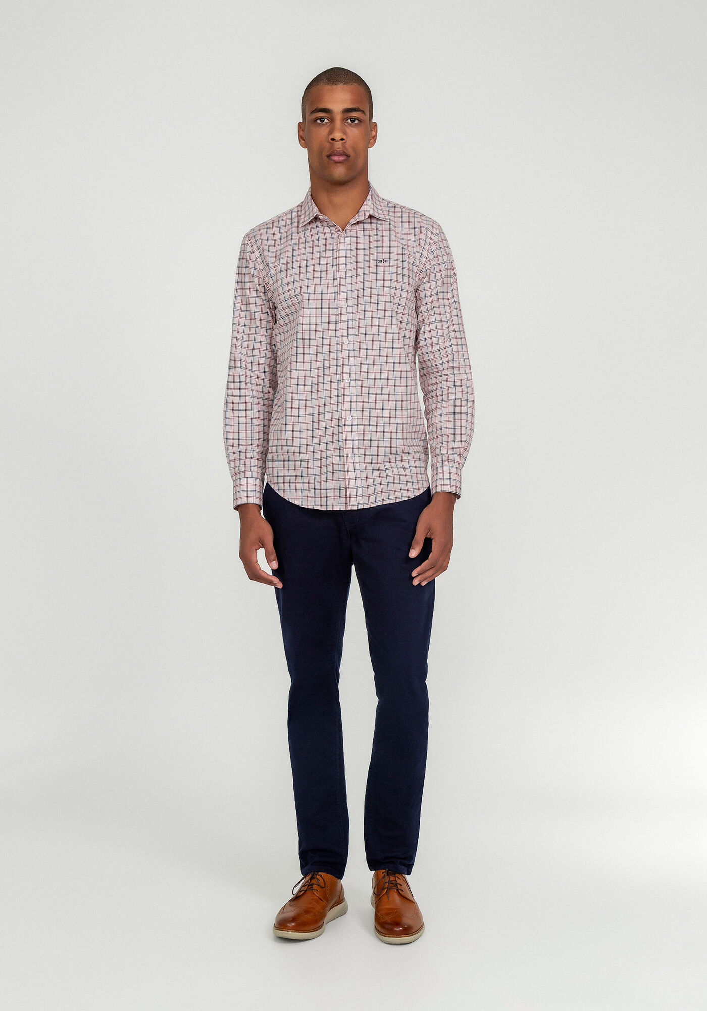 Camisa Xadrez Comfort em Tricoline Hangar 33