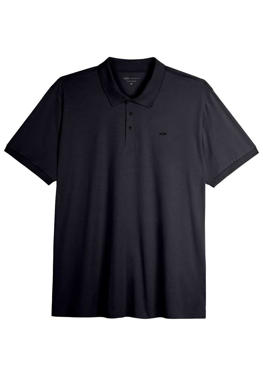 camisa polo masculina big and tall, PRETO REATIVO. camisa polo masculina big and tall, PRETO REATIVO, large.