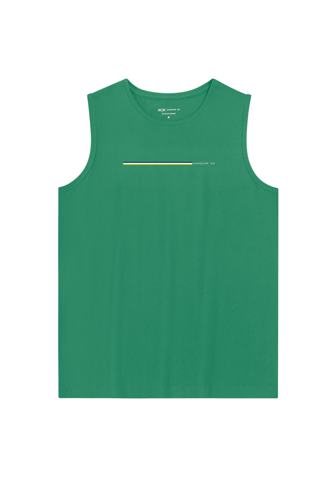 Regata Masculina em Meia Malha, VERDE HELMUT, large.