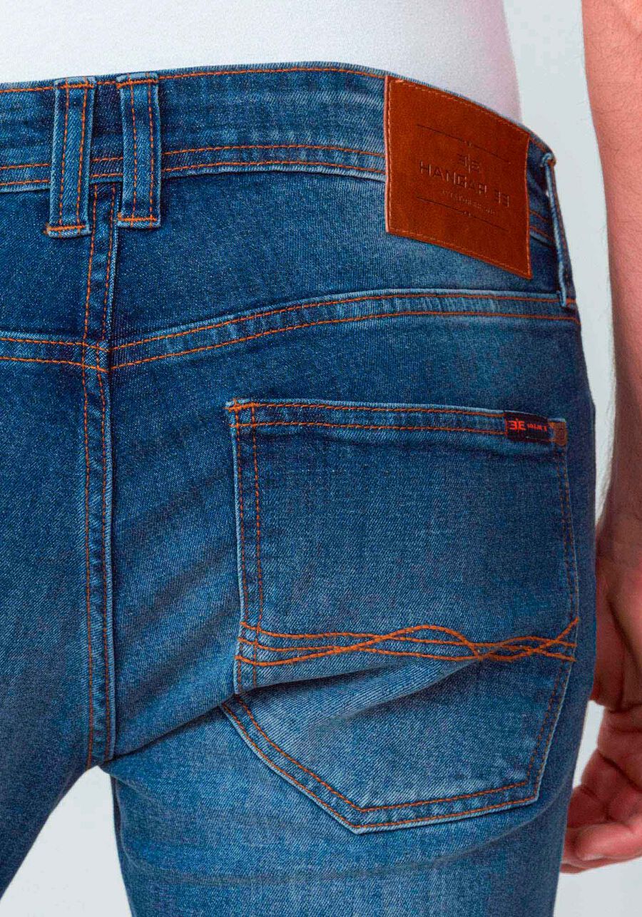 Calça Jeans Skinny Lavagem Escura, JEANS, large.